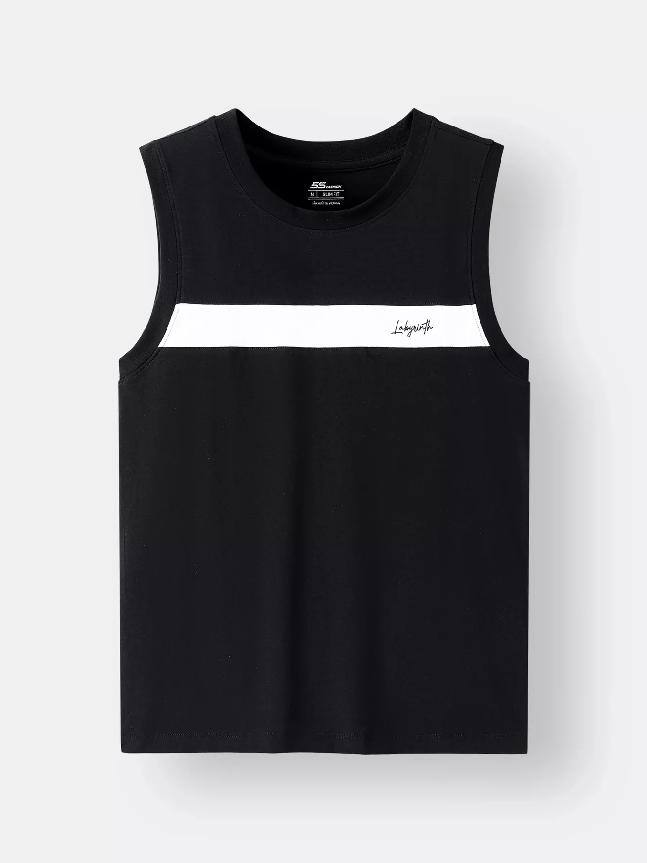 Áo Sát Nách Nam 5S Fashion Can Phối Slimfit ASN25002