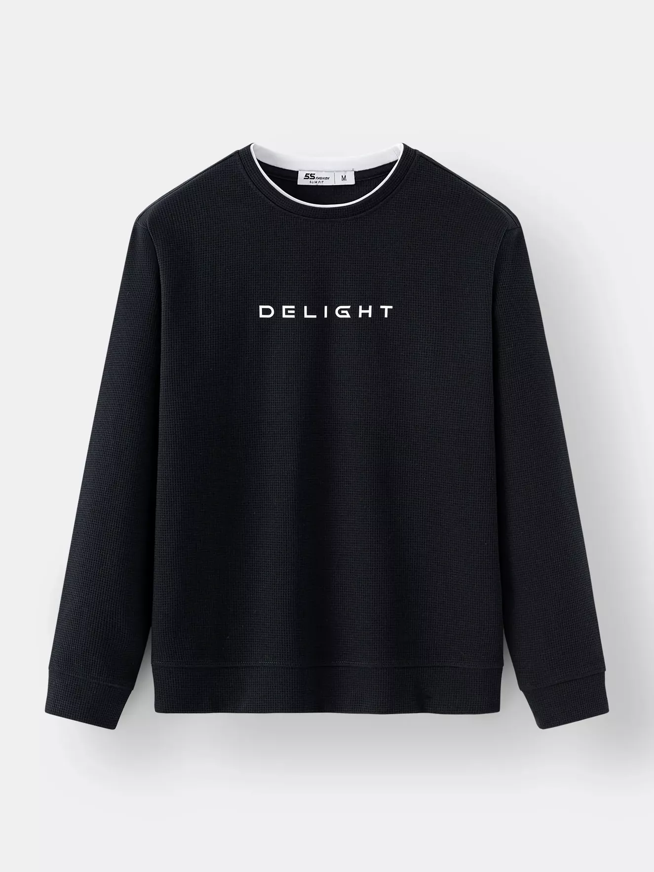 Áo Nỉ Nam Vài Tổ Ong 5S Fashion Cổ Layer Slimfit ANI24009