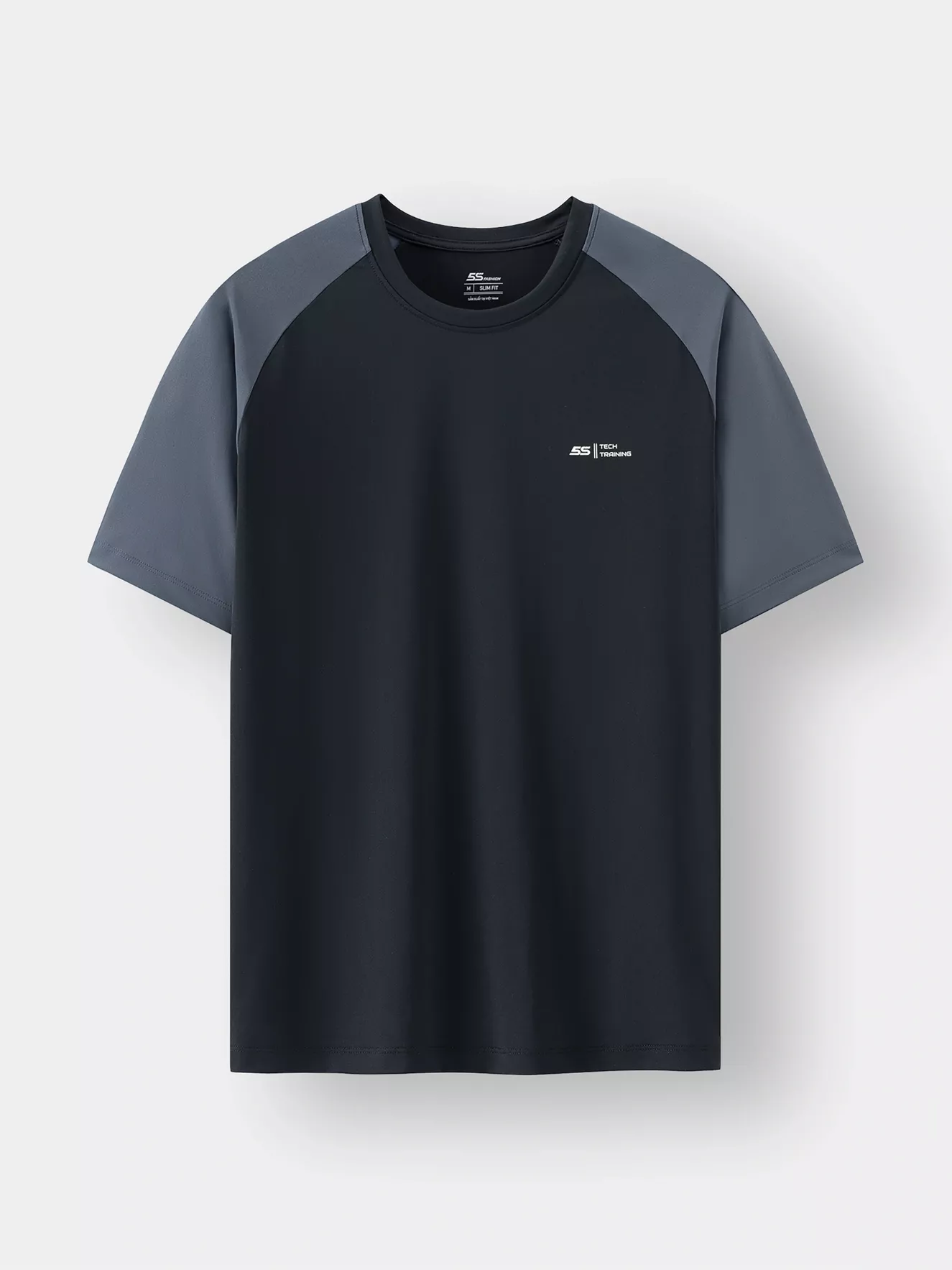 Áo Thun Nam Ngắn Tay 5S Fashion Tay Raglan Slimfit ATS24047