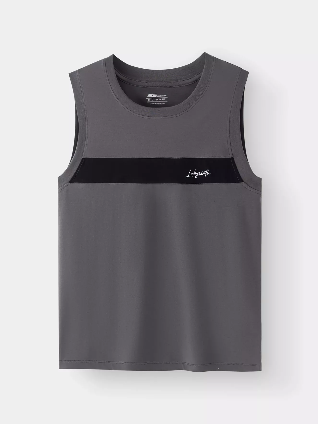 Áo Sát Nách Nam 5S Fashion Can Phối Slimfit ASN25002