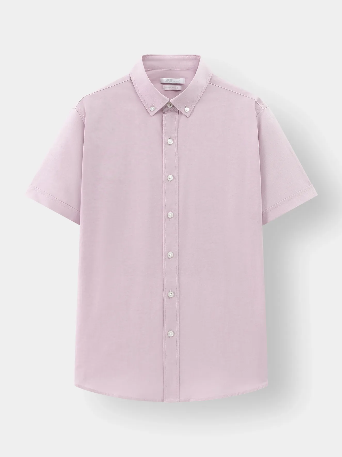 Áo Sơ Mi Nam Ngắn Tay 5S Fashion Màu Hồng Casual ASC24009