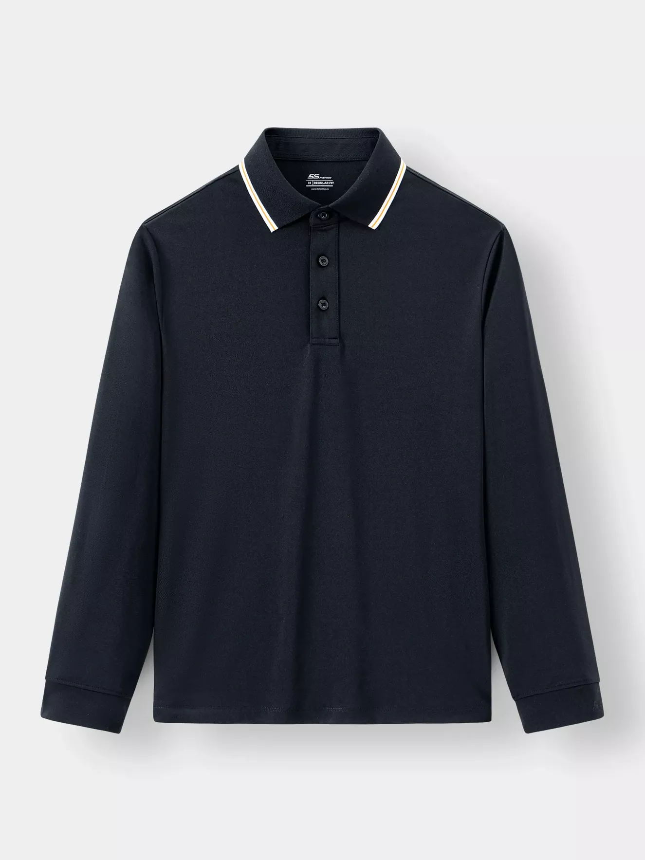 Áo Polo Dài Tay Phối Màu 5S Fashion Regularfit APD23003