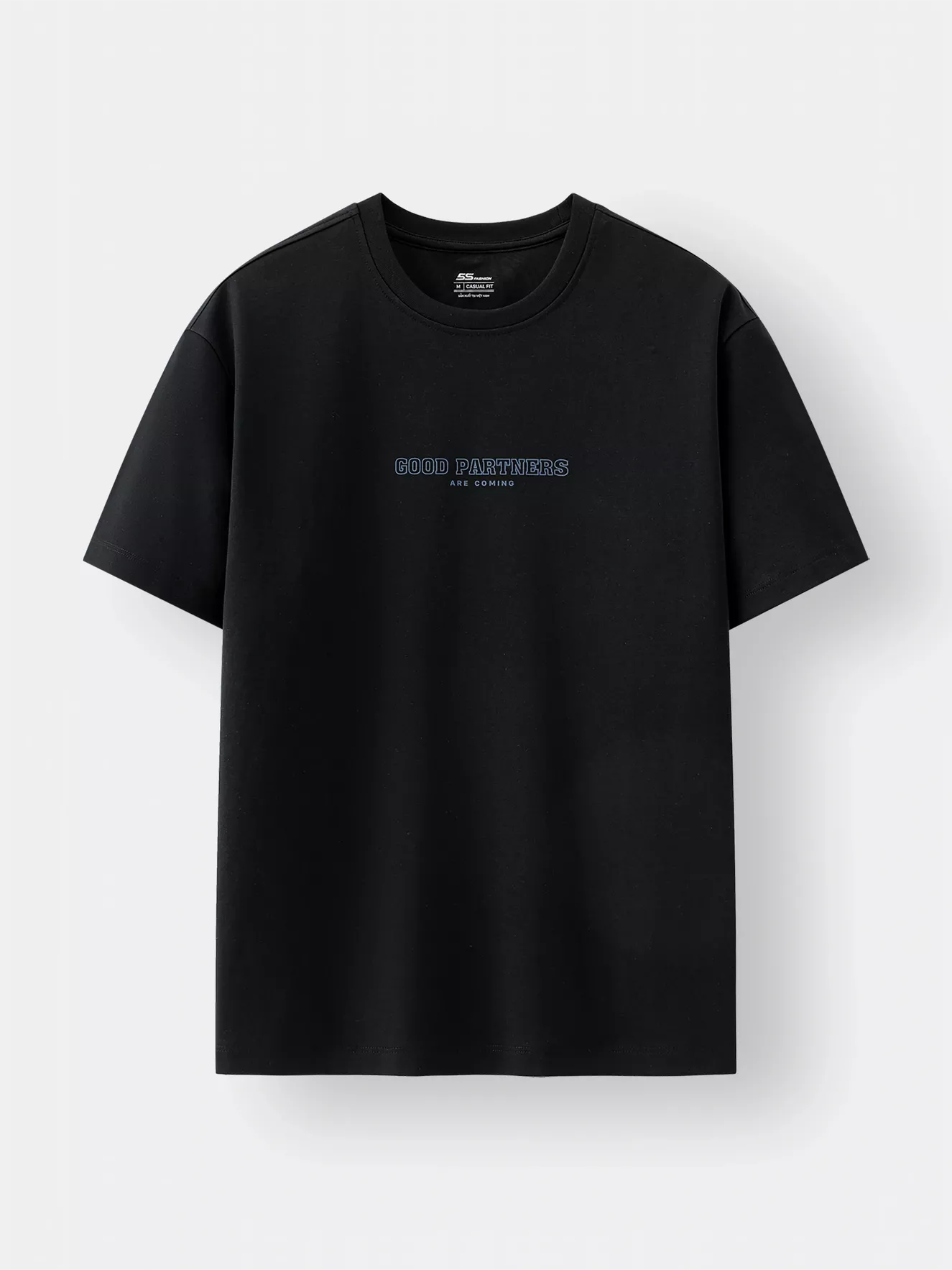 Áo Thun Cổ Tròn Cotton 5S Fashion In Đơn Giản Casual ATS25031