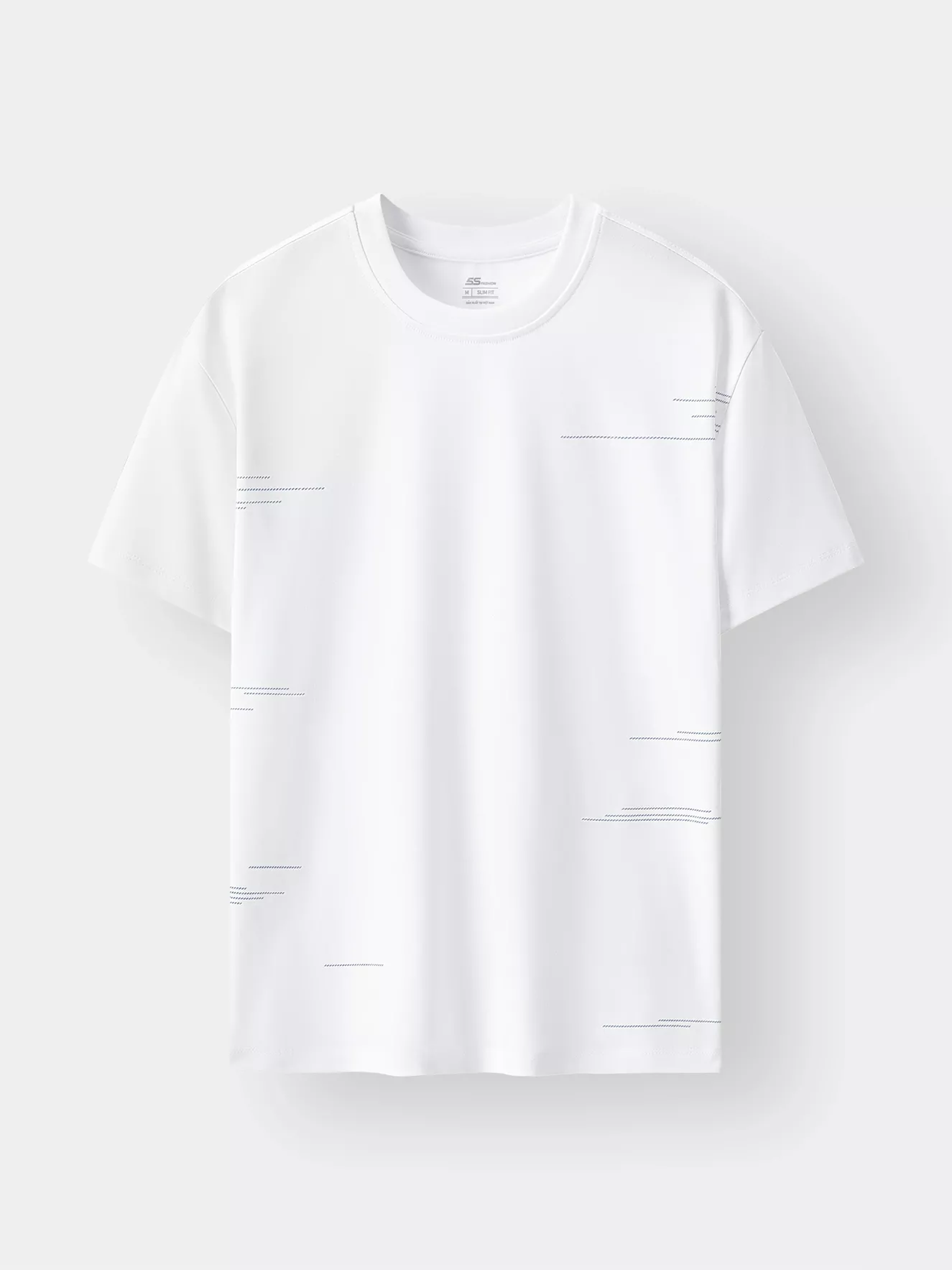 Áo Thun Nam Ngắn Tay 5S Fashion Họa Tiết Phom Slimfit ATS24007