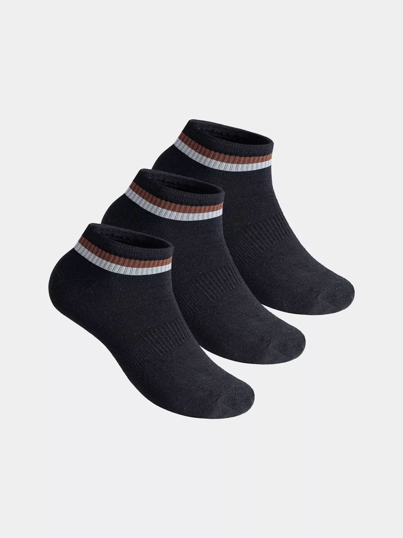 Combo 3 Đôi Tất Nam 5S Fashion Cổ Ngắn Dệt Kẻ Modal 3C-Y0TAT24004