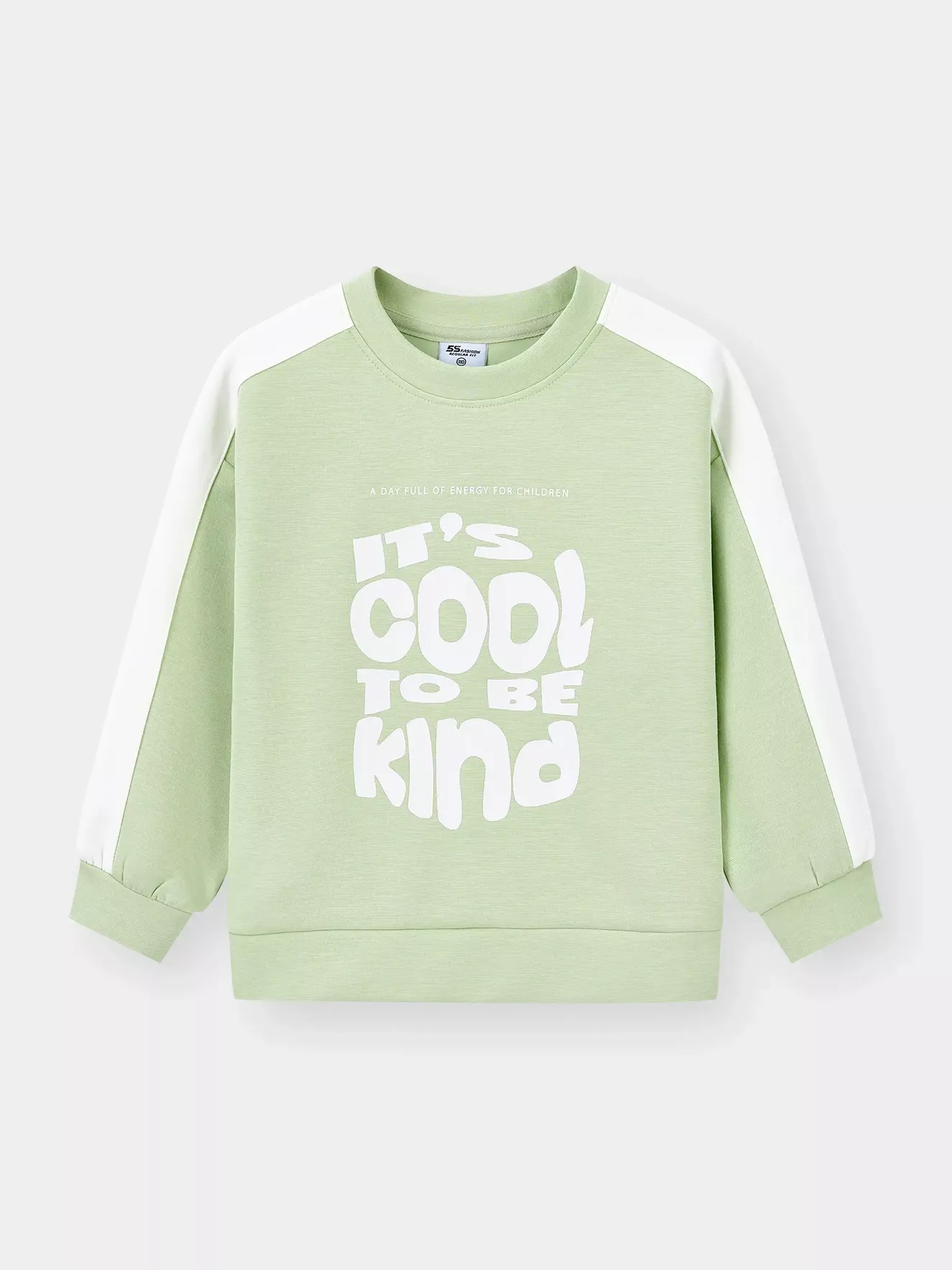 Áo Nỉ Bé Trai Bé Gái 5S Fashion Can Phối In Chữ KBANI25001