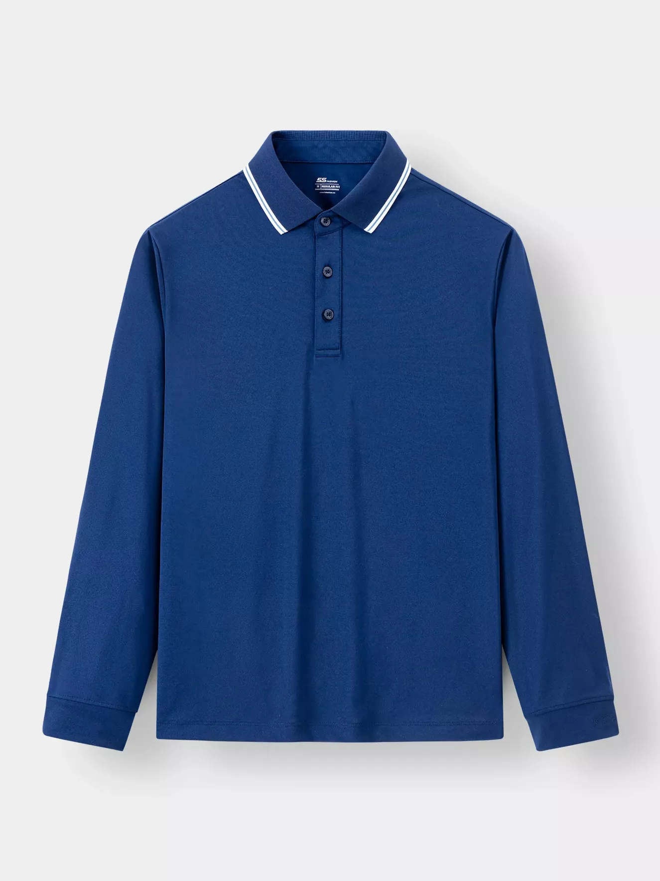 Áo Polo Dài Tay Phối Màu 5S Fashion Regularfit APD23003