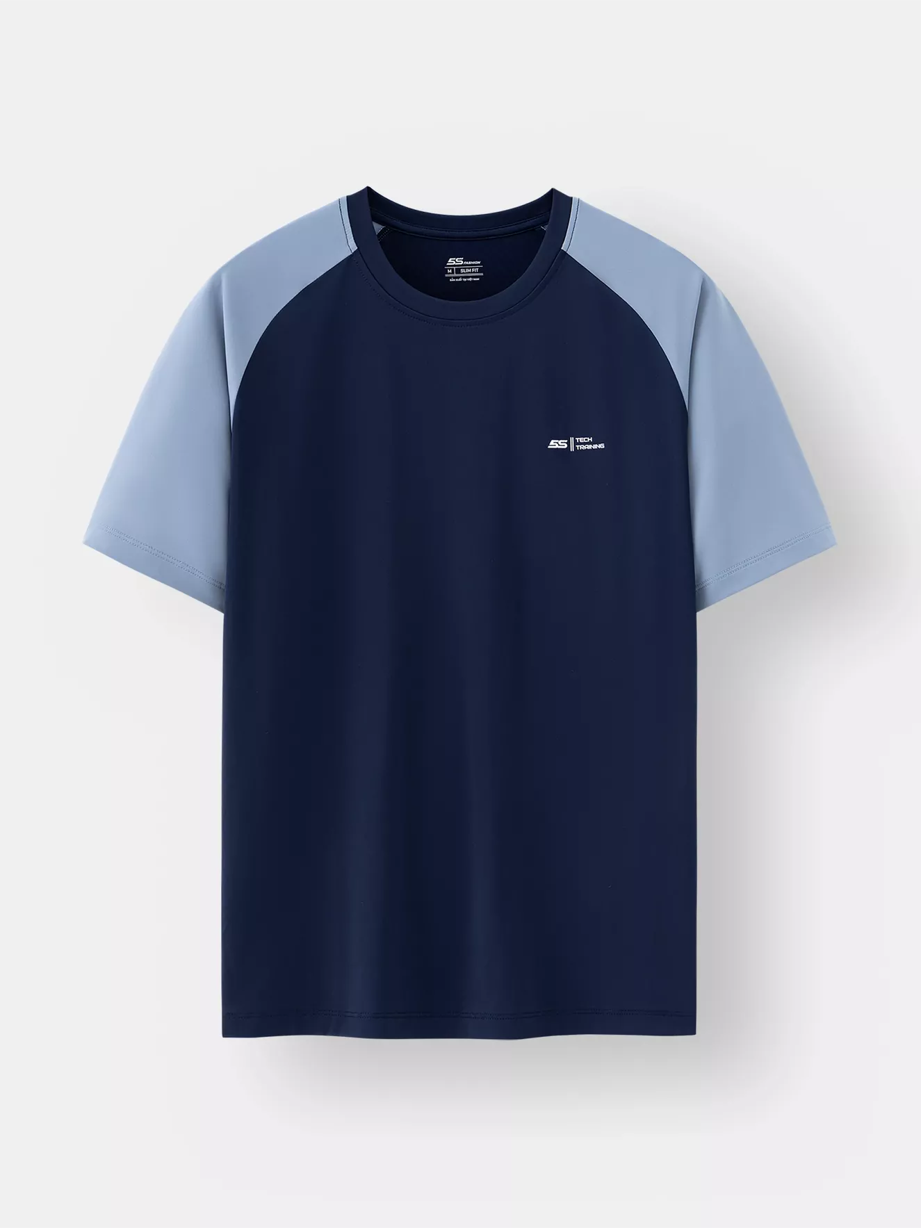 Áo Thun Nam Ngắn Tay 5S Fashion Tay Raglan Slimfit ATS25055