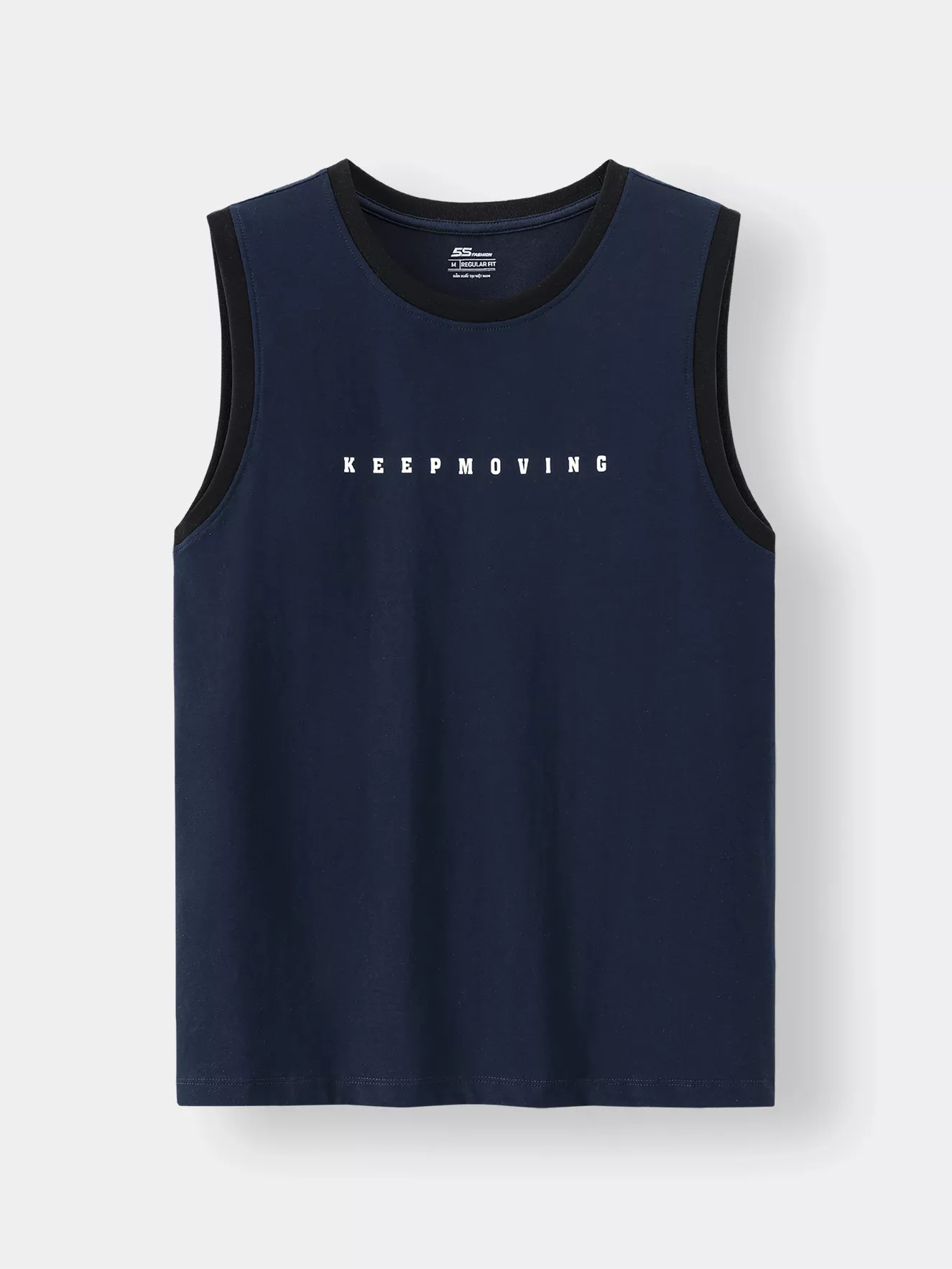 Áo Sát Nách Nam 5S Fashion In Chữ Regular ASN24005