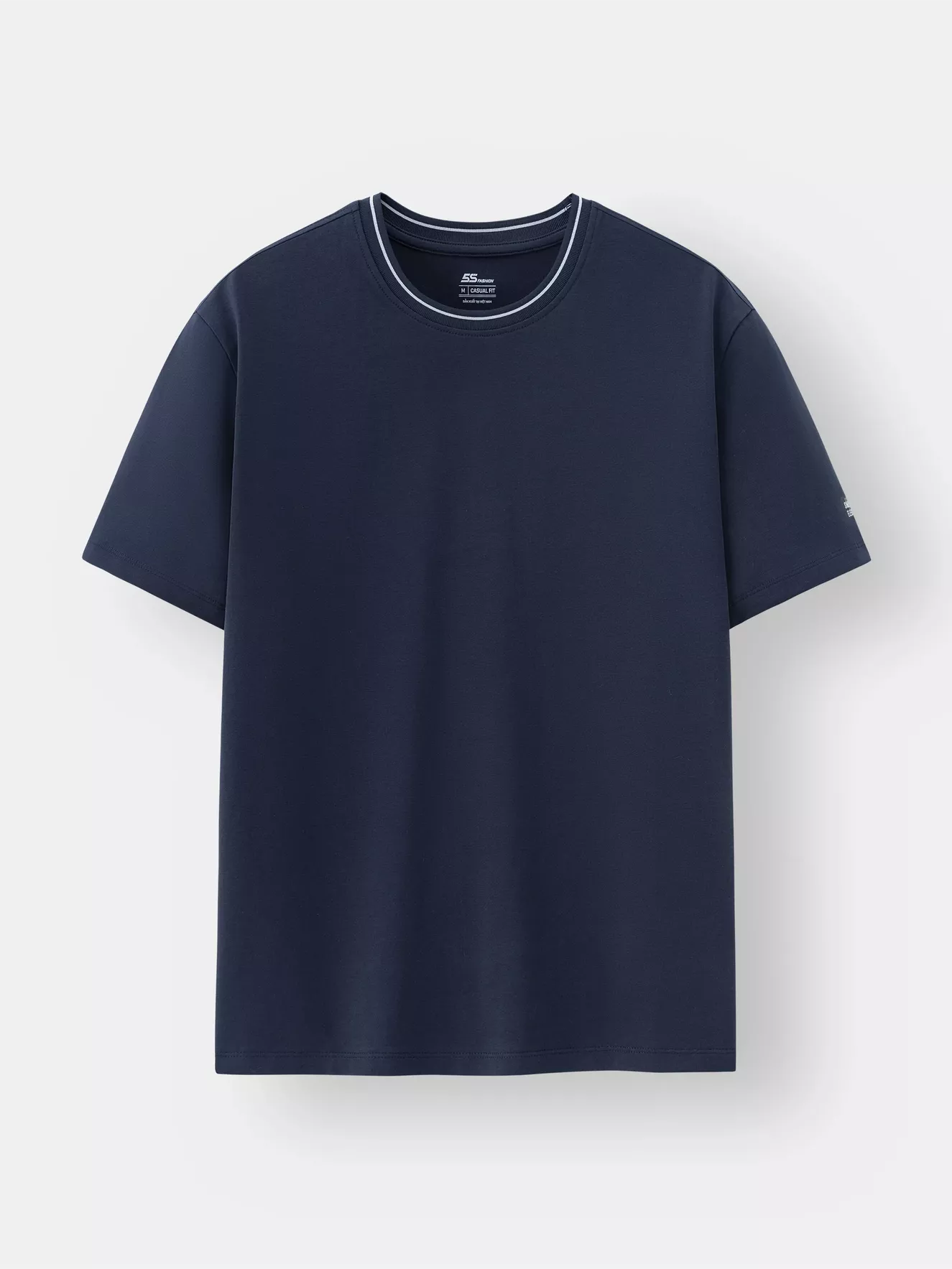 Áo Thun Nam Ngắn Tay 5S Fashion Cotton Phom Casual ATS25002