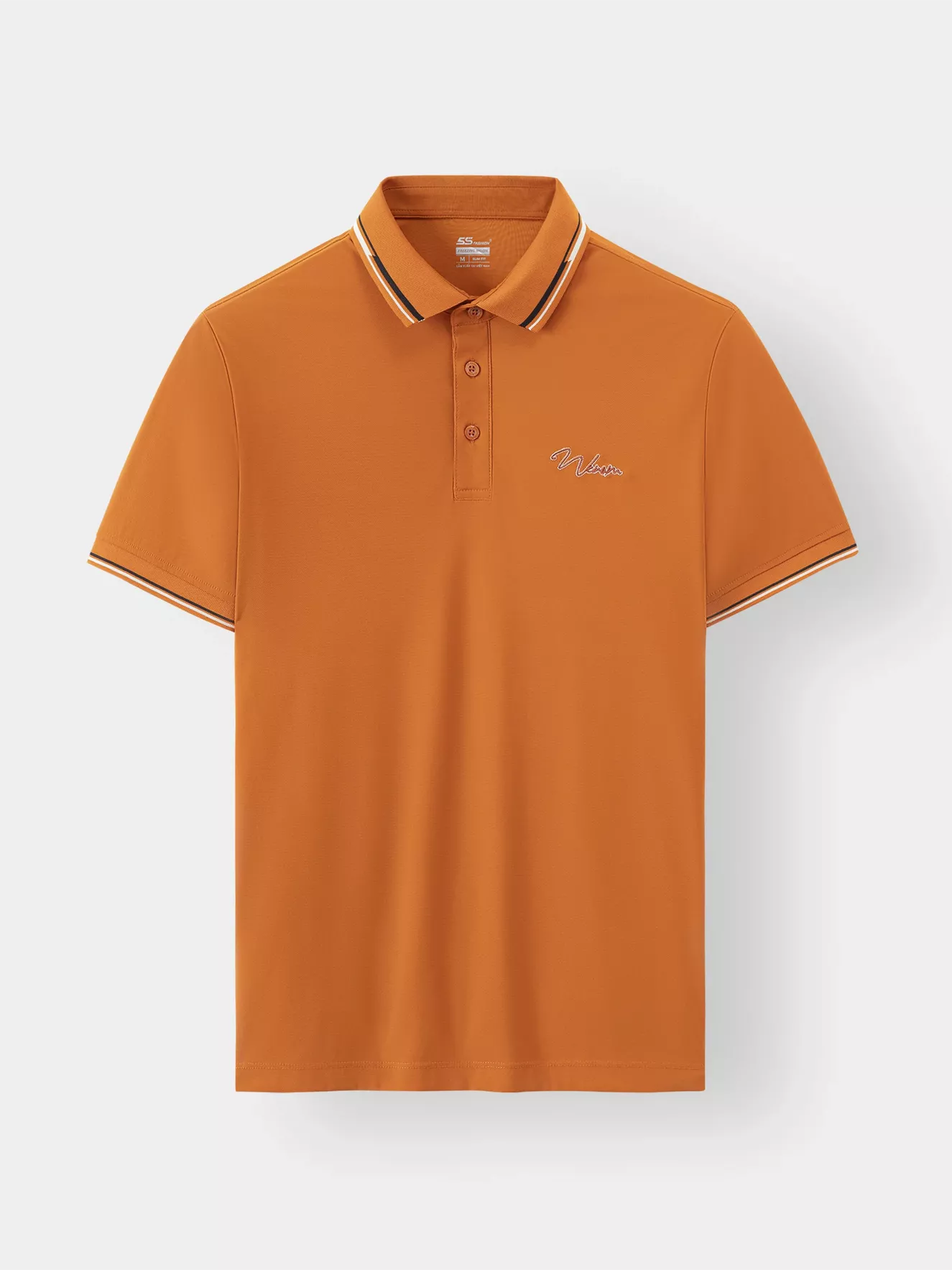 Áo Polo Nam 5S Fashion Thêu Chữ Slimfit APC23055