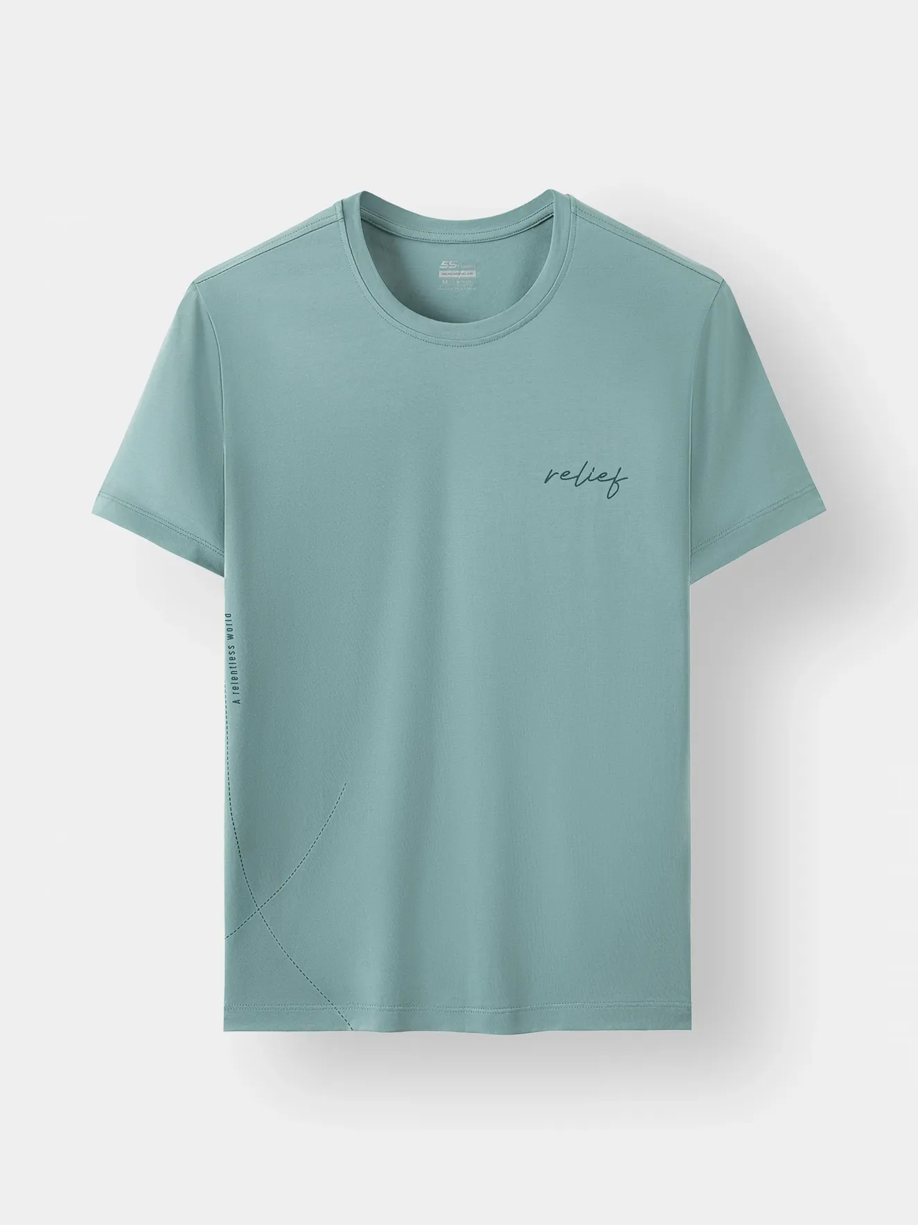 Áo Thun Nam Ngắn Tay 5S Fashion Slimfit In Chữ TSO23029