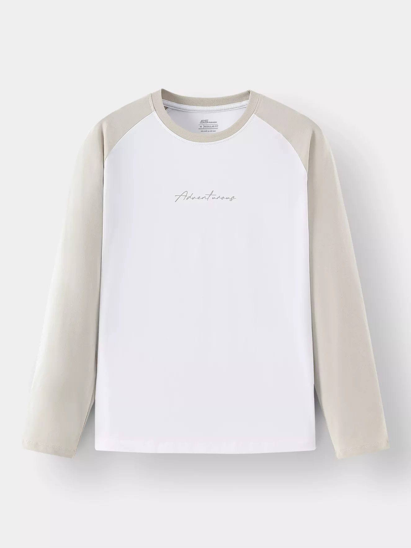 Áo Thun Nam Dài Tay Cotton 5S Fashion Tay Raglan ATH24011