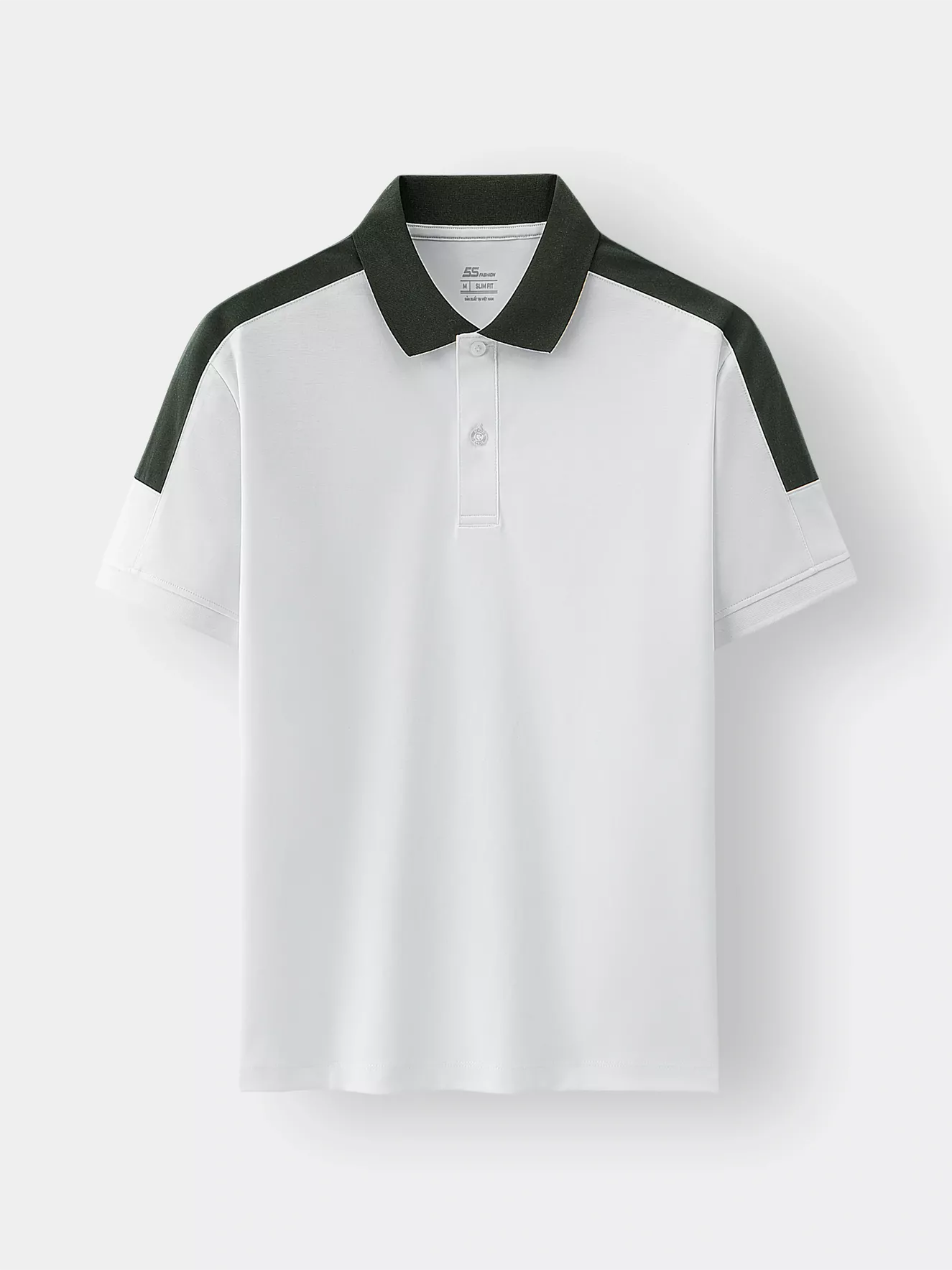 Áo Polo Nam 5S Fashion Can Phối Phom Slimfit APC25026