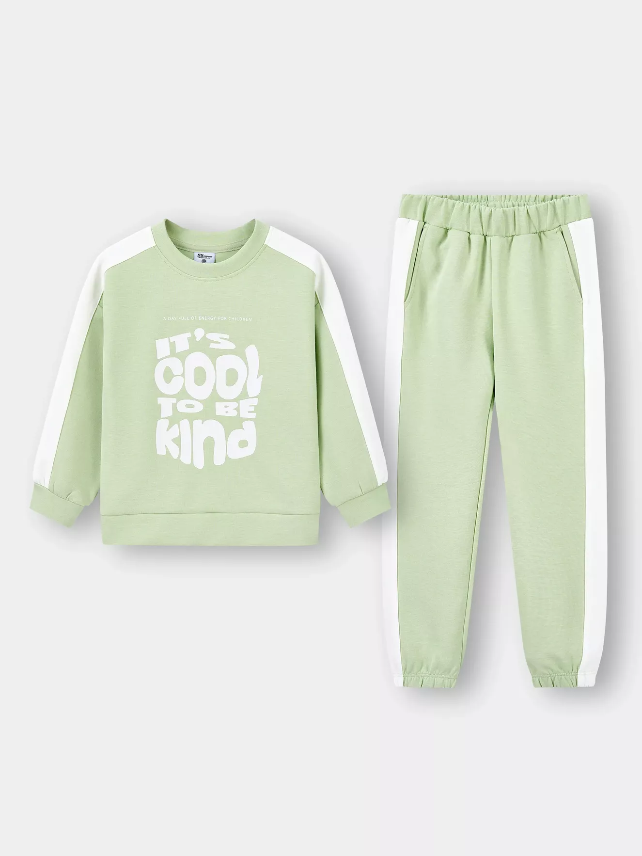 Bộ Nỉ Bé Trai Bé Gái 5S Fashion Can Phối In Cá Tính KBNI25001