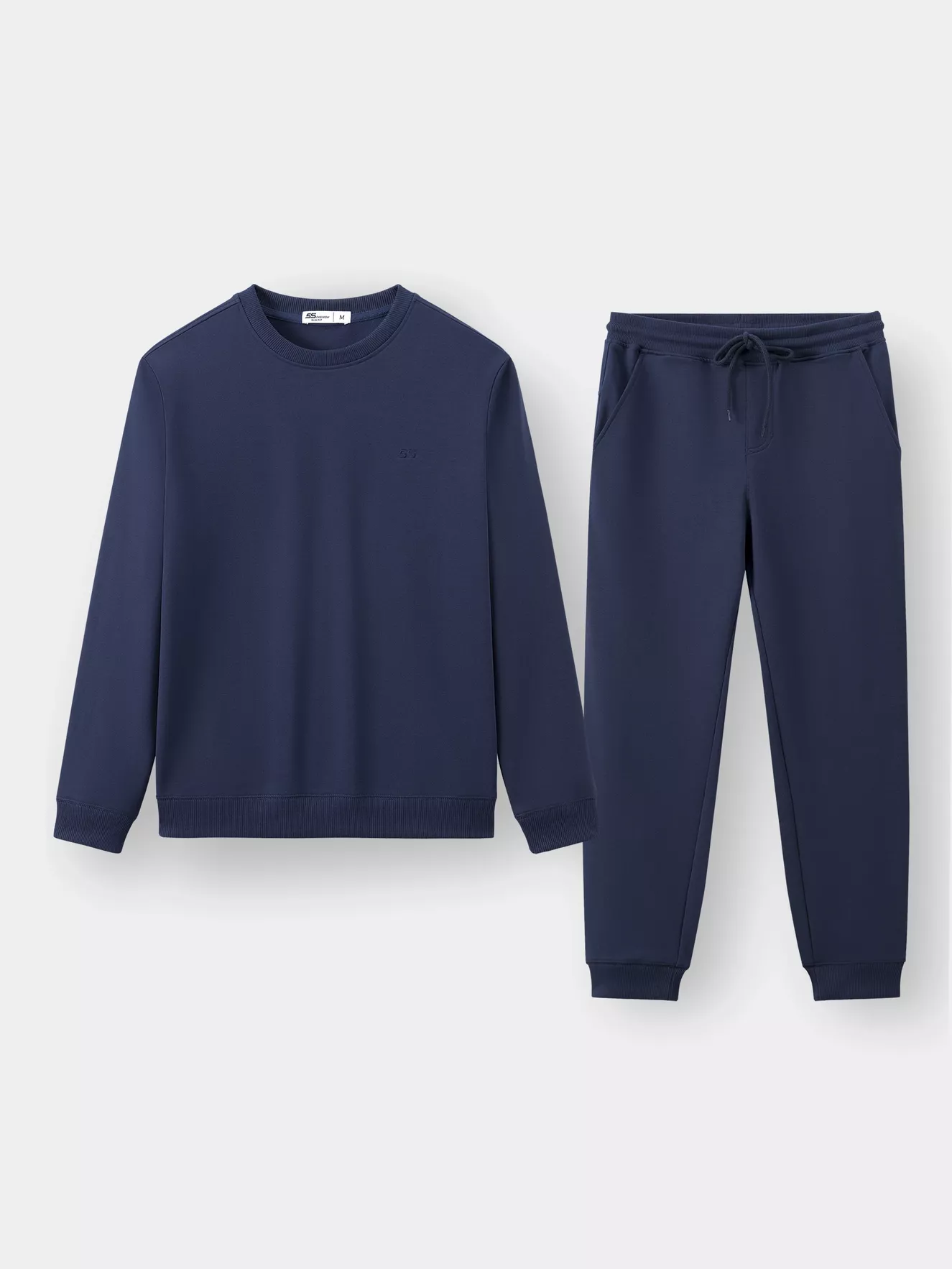 Bộ Nỉ Nam Dài Tay 5S Fashion Basic Phom Slimfit BNI23019