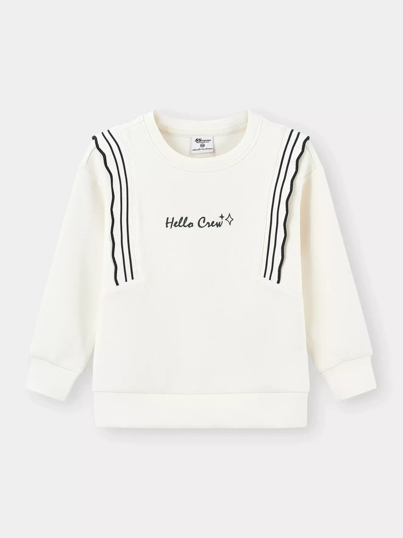 Áo Nỉ Bé Gái 5S Fashion Phối Bèo Dễ Thương Phom Regular G0ANI25001