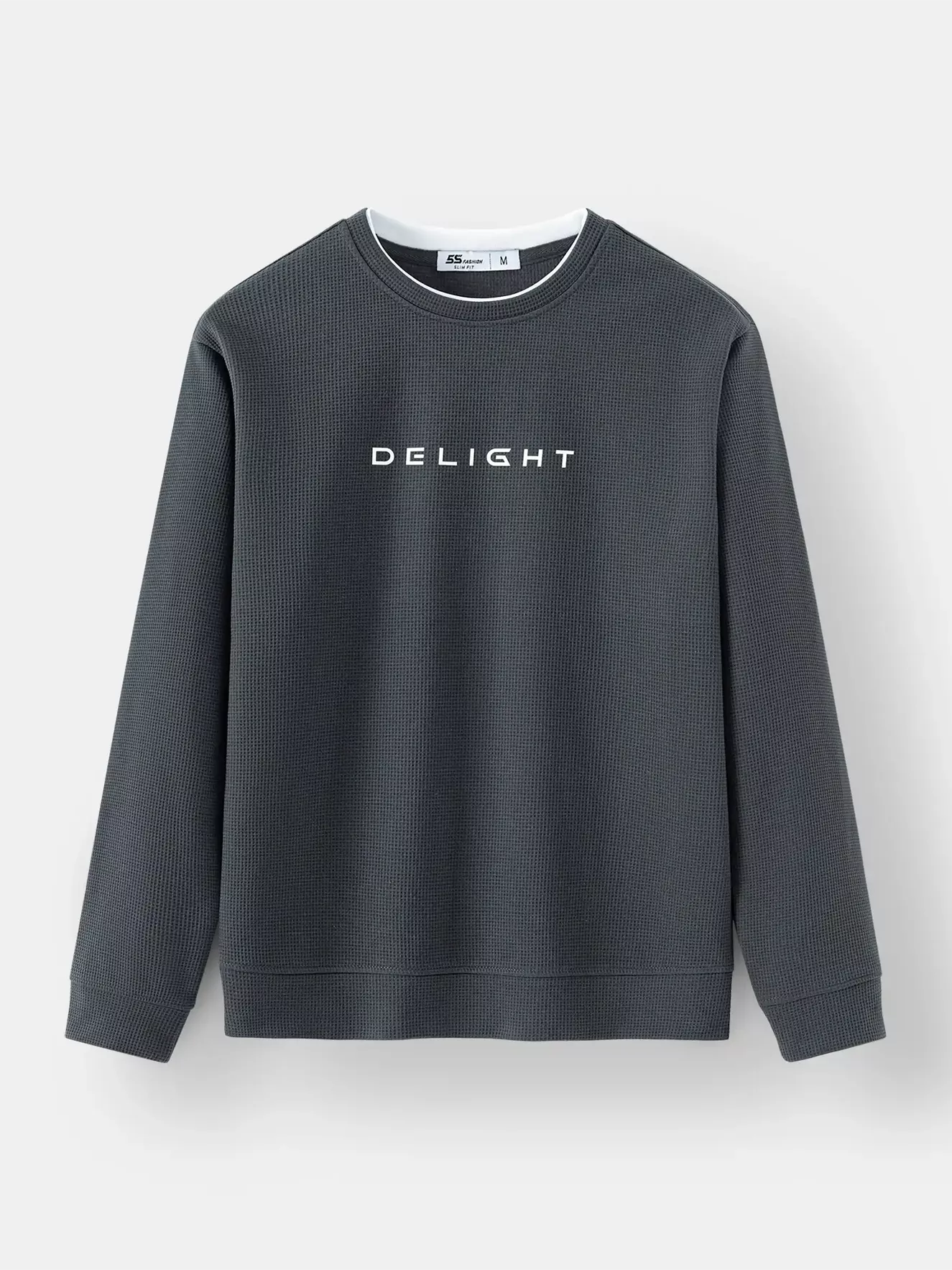 Áo Nỉ Nam Vài Tổ Ong 5S Fashion Cổ Layer Slimfit ANI24009