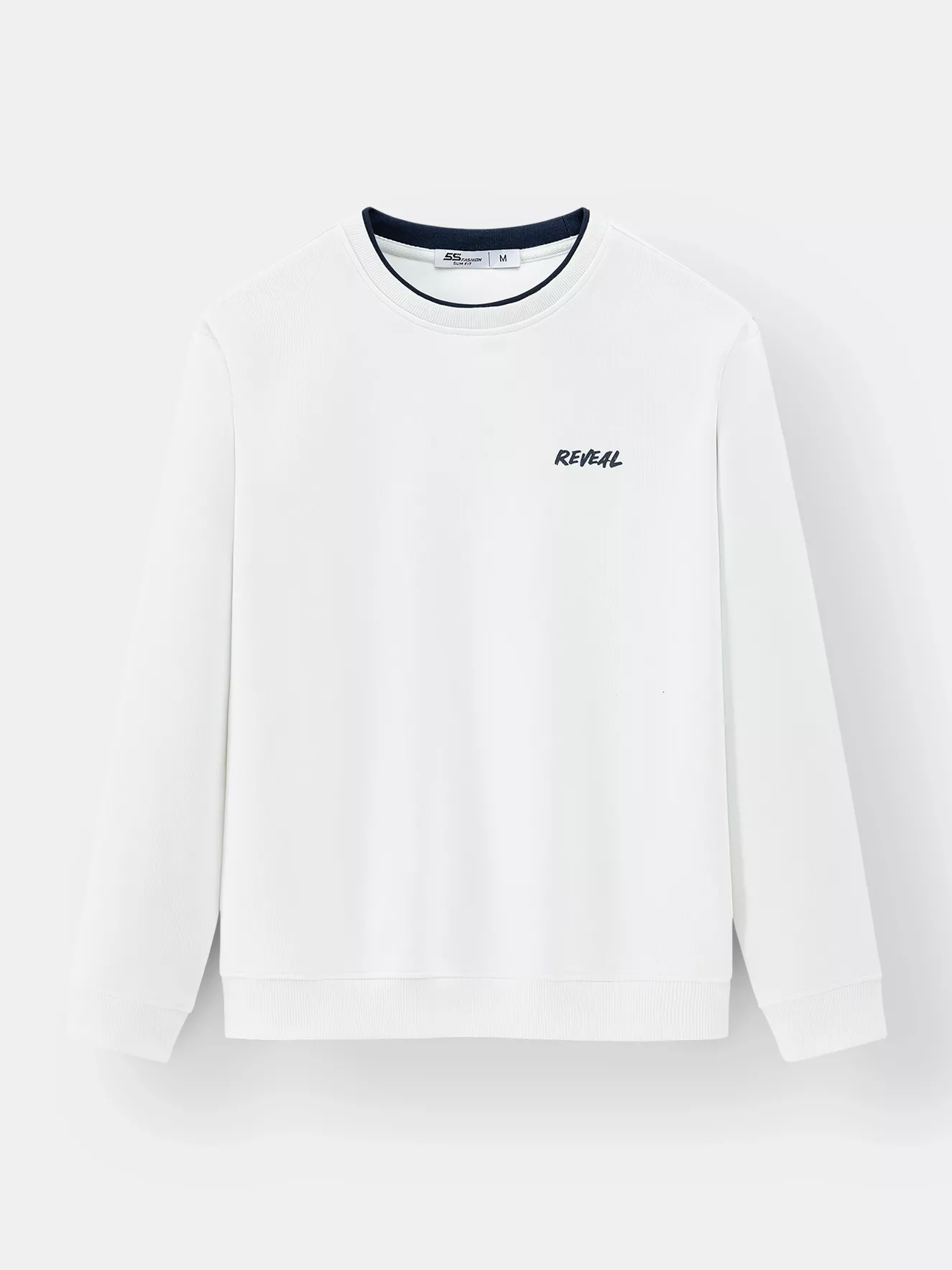 Áo Sweater Nỉ Nam 5S Fashion Cổ Hai Lớp Phối Màu ANI24017