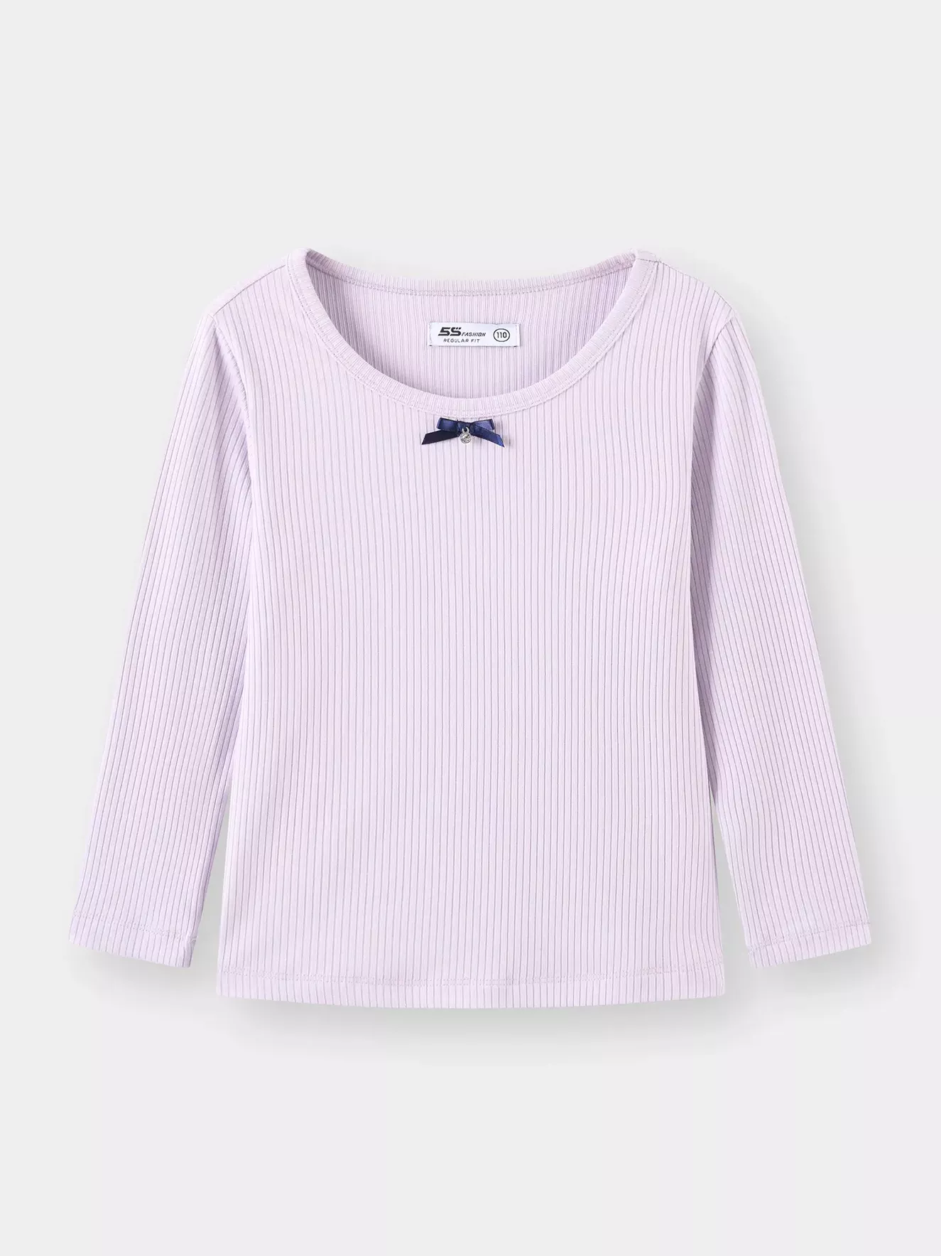 Áo Thun Bé Gái 5S Fashion Chất Gân Sọc Mềm Mại G0ATH25004