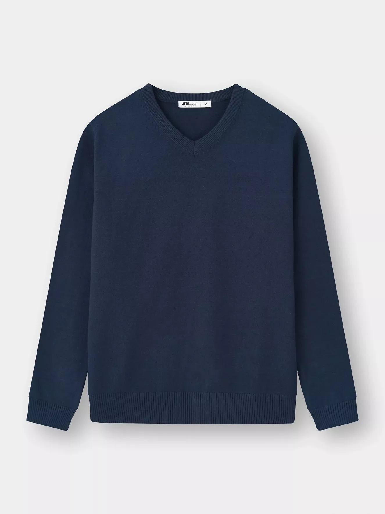 Áo Len Nam Cổ V 5S Fashion Trơn Basic Phom Regular M0ALE25005