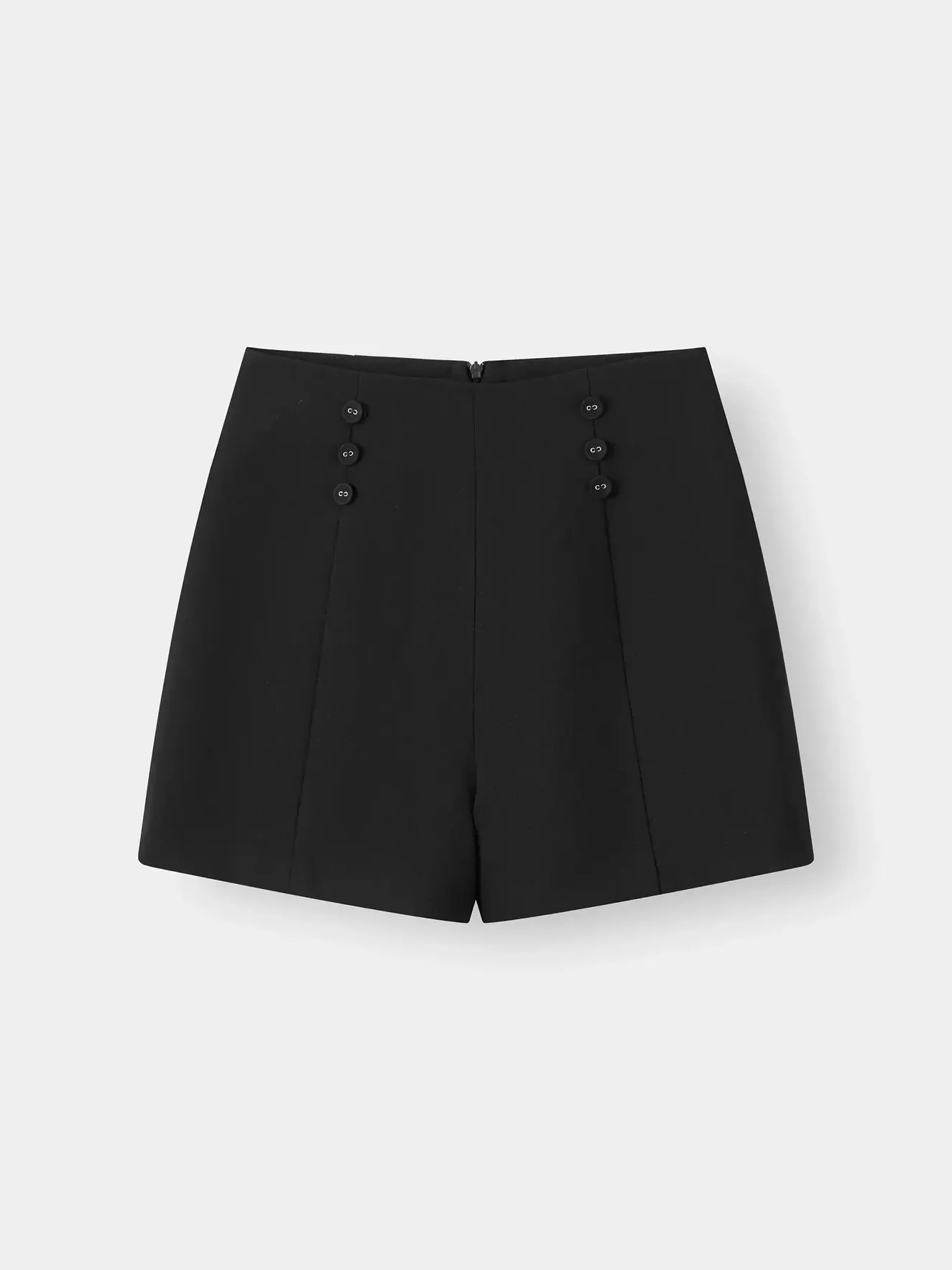Quần Short Âu Nữ 5S Fashion Trang Trí Cúc Phom Regular W0QSA26002