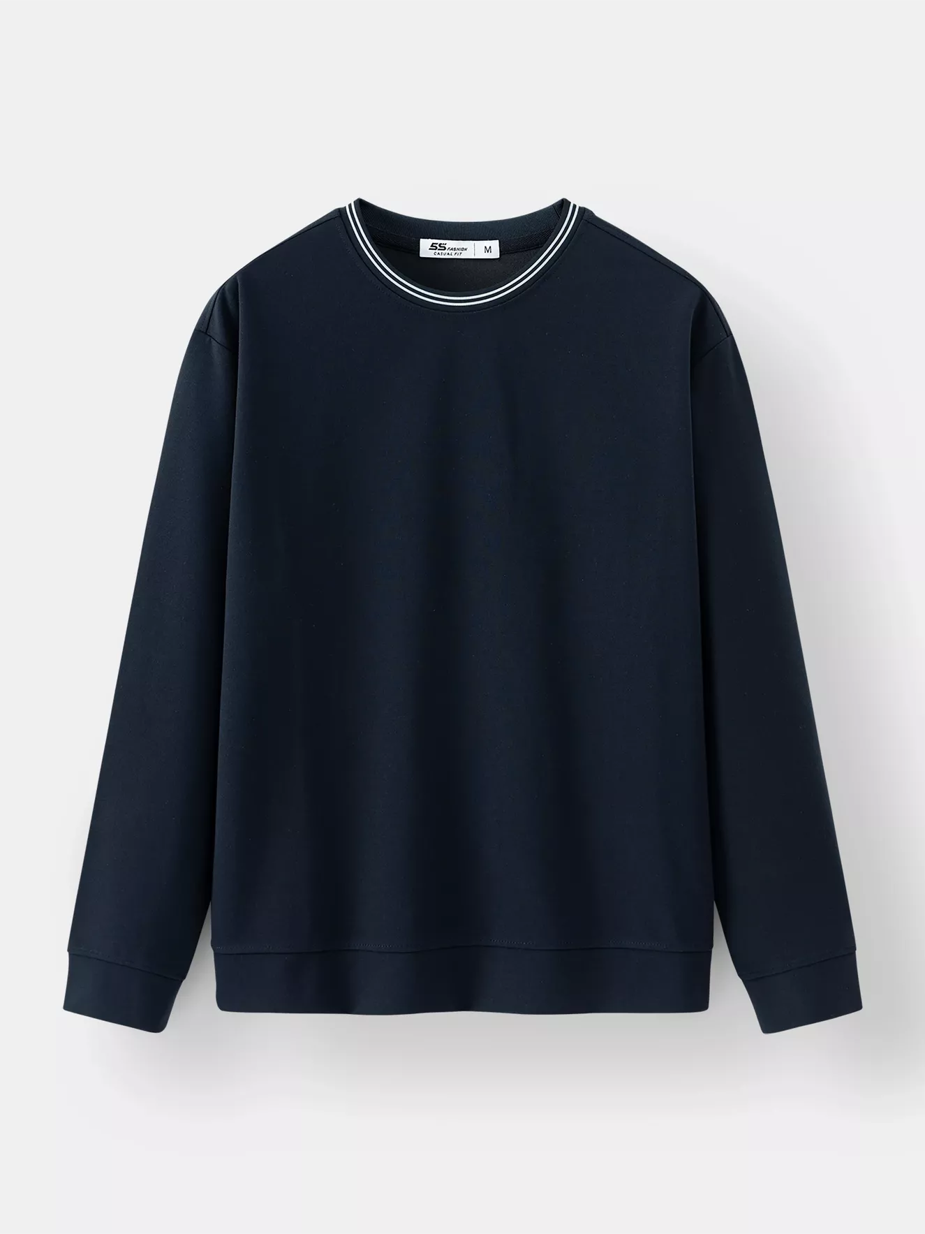 Áo Nỉ Nam Cổ Dệt Hiệu Ứng 5S Fashion Phom Casual BANI24009