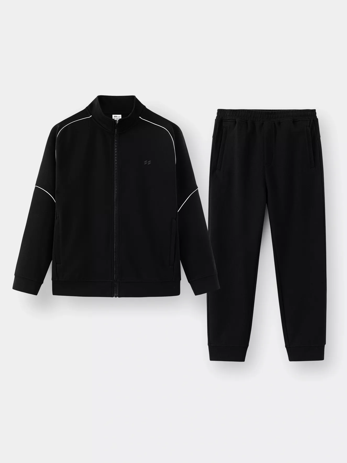 Áo Nỉ Khóa Nam 5S Fashion Phối Line Slimfit BAKN24027