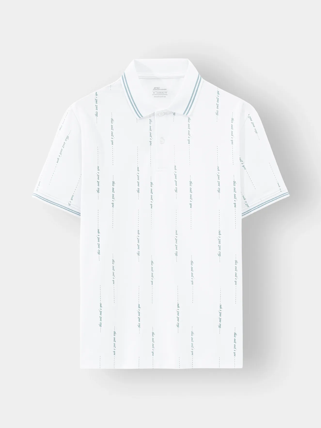 Áo Polo Nam 5S Fashion In Tràn Phom Casual APC24050