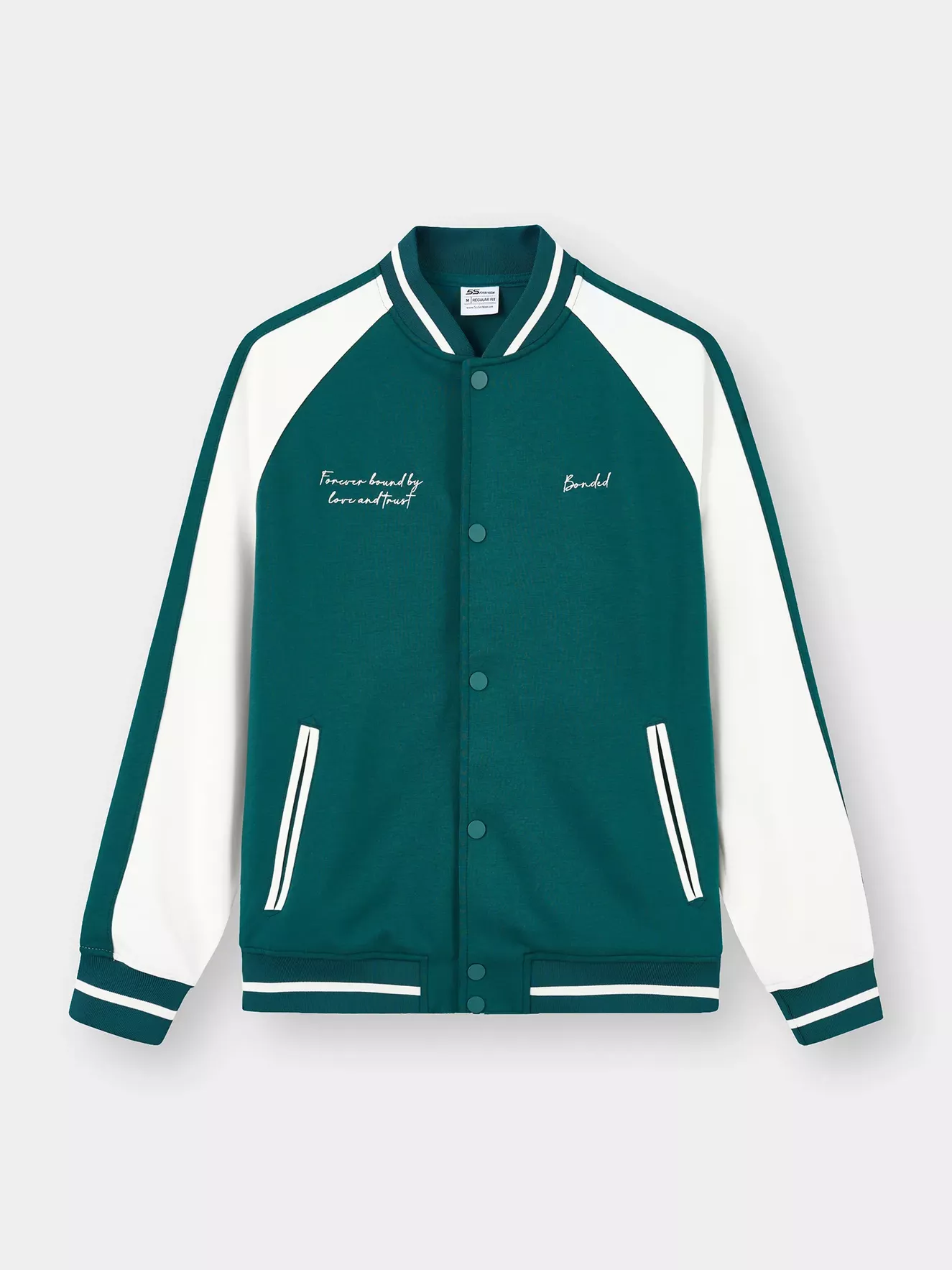 Áo Khoác Bomber Nam 5S Fashion Vải Nỉ Phom Regular M0ABF25001