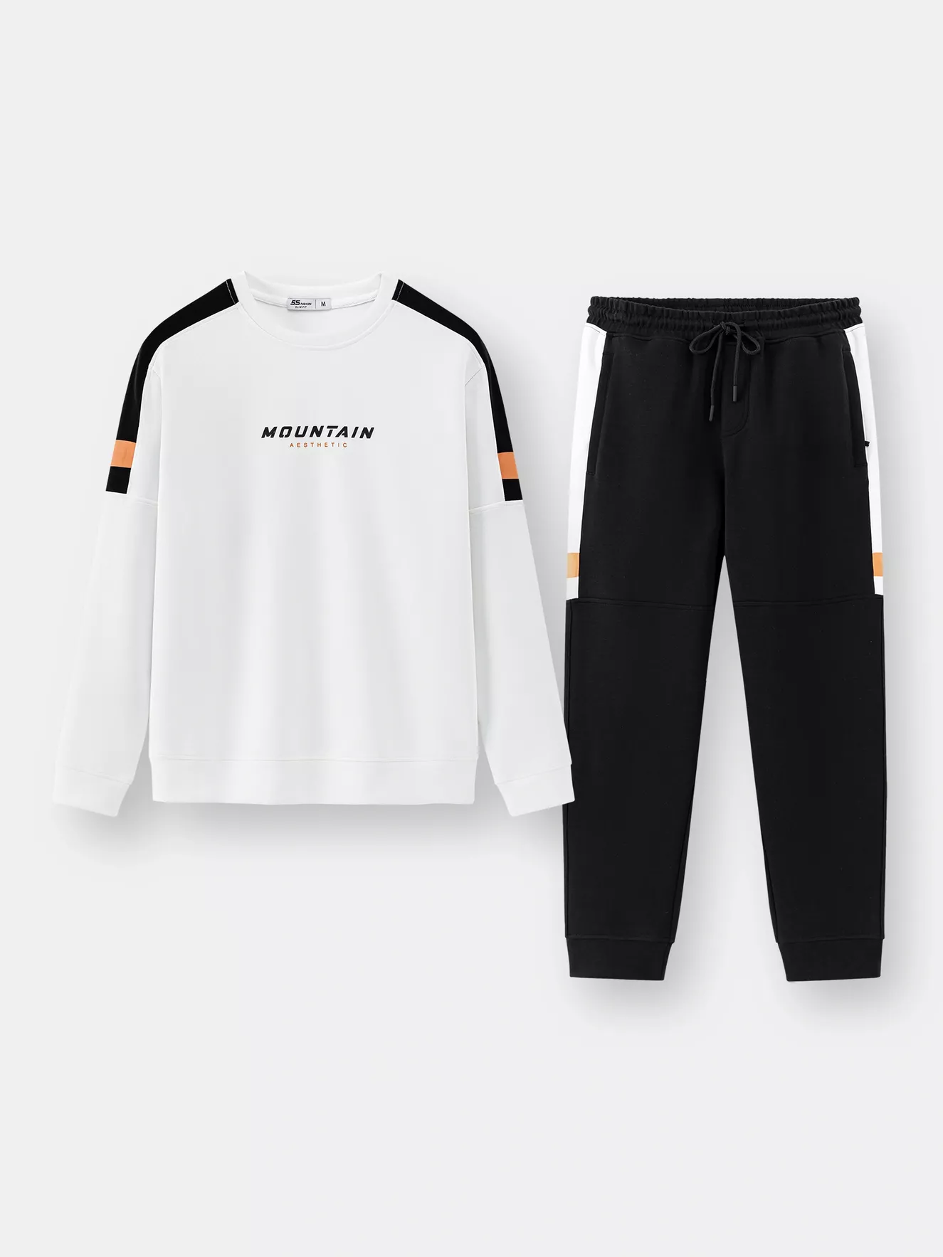 Bộ Quần Áo Nỉ Nam 5S Fashion In Chữ Can Phối BNI24004