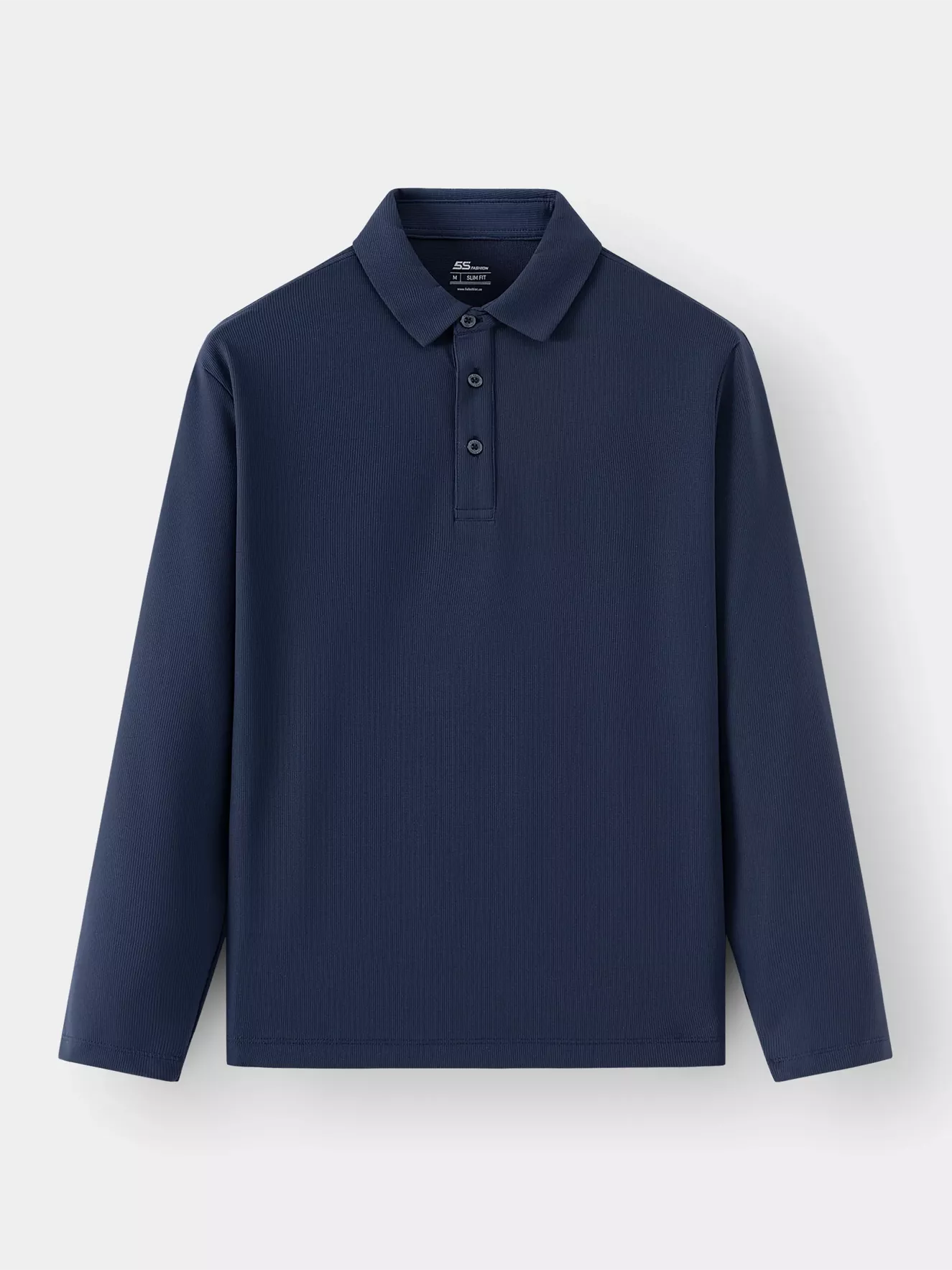 Áo Polo Nam Tay Dài 5S Fashion Phom Slimfit Trơn Basic APD24006