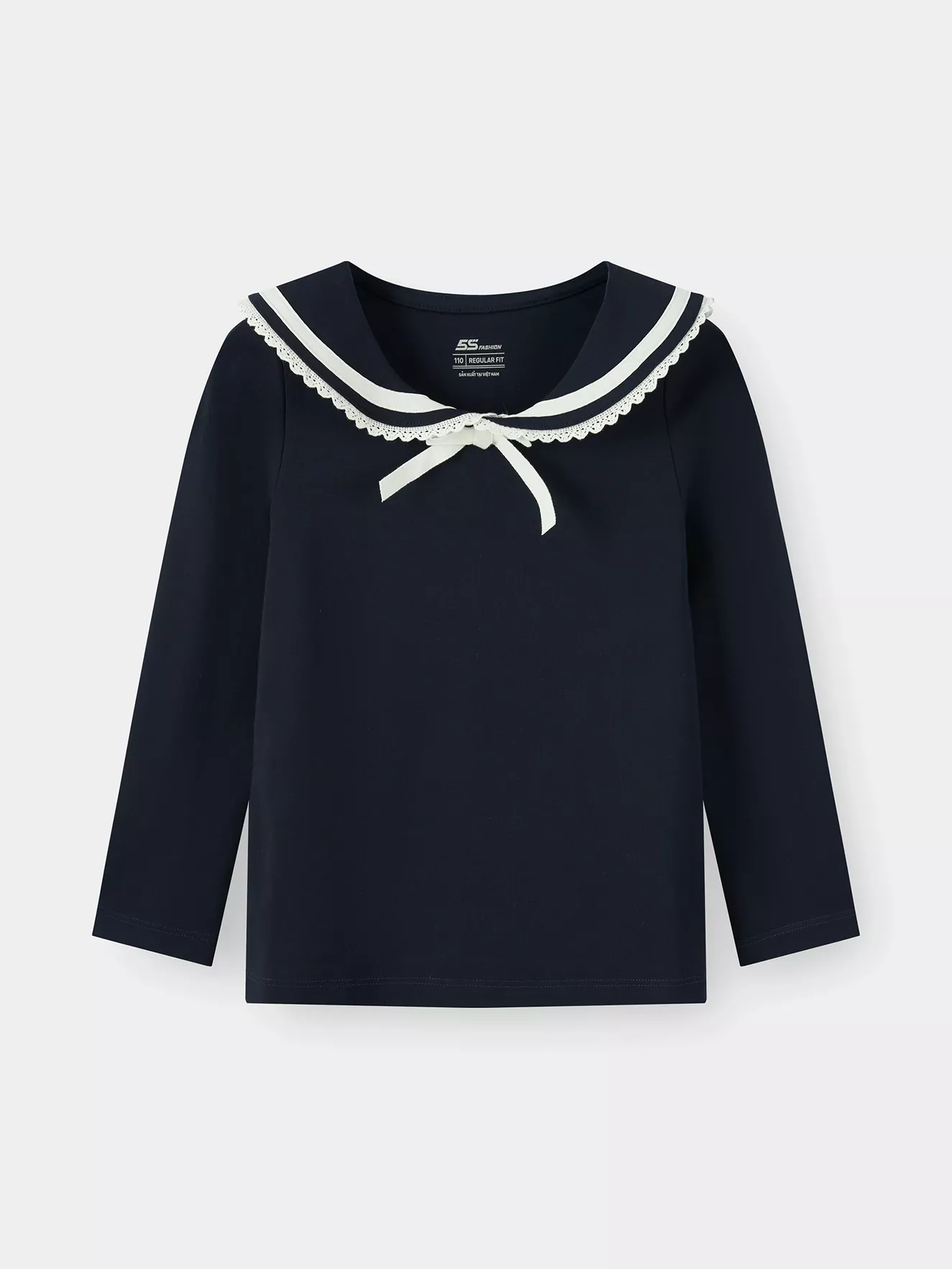 Áo Thun Bé Gái 5S Fashion Cổ Thủy Thủ Dễ Thương G0ATH25002