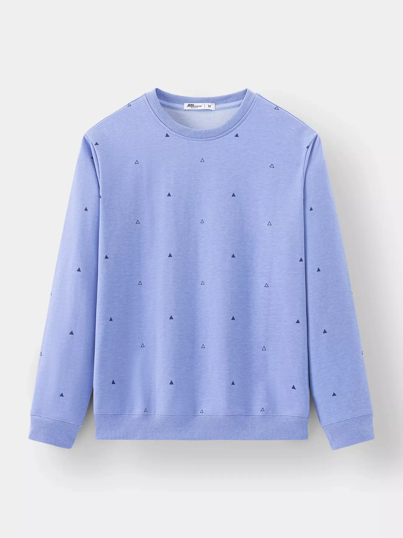 Áo Nỉ Cổ Tròn 5S Fashion In Tràn Slimfit ANO23028