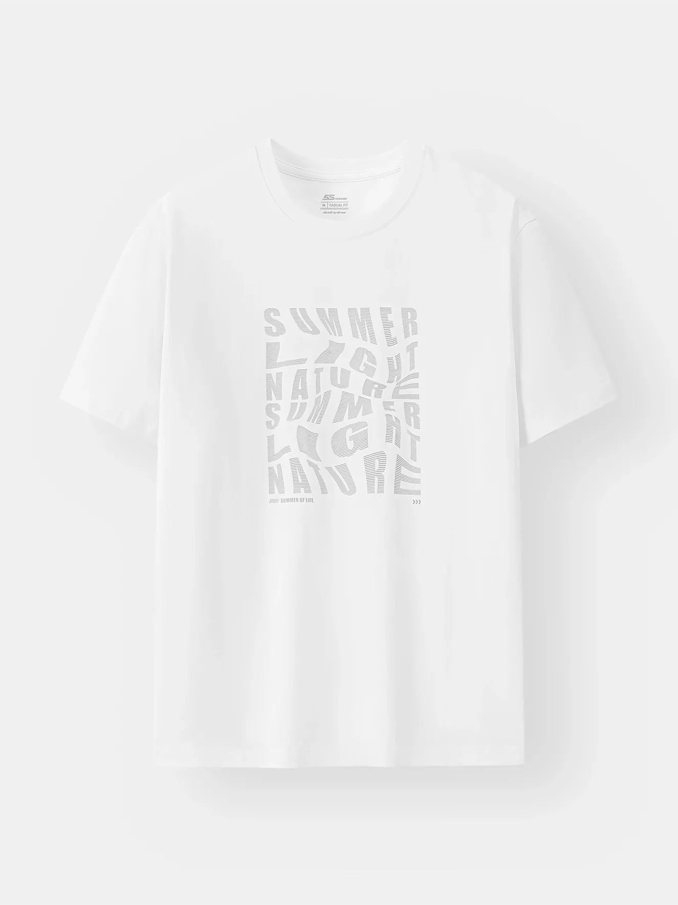 Áo Thun Nam Cotton 5S Fashion In Chữ Phong Cách Phom Casual ATS25042