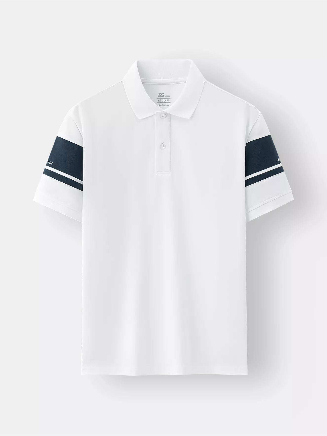 Áo Polo Nam Pique 5S Fashion Can Phối Phom Slimfit APC25043