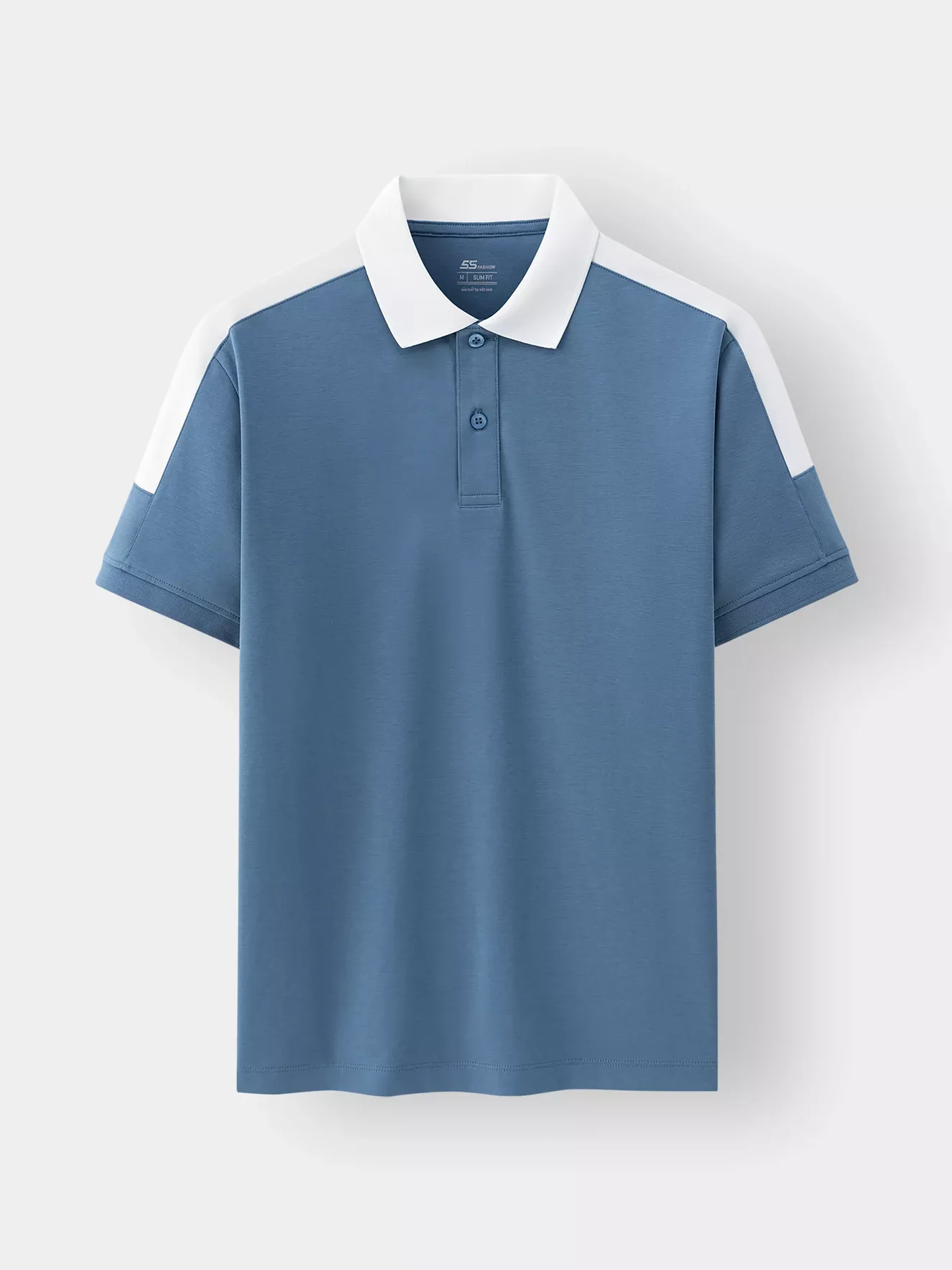 Áo Polo Nam 5S Fashion Can Phối Phom Slimfit APC25026