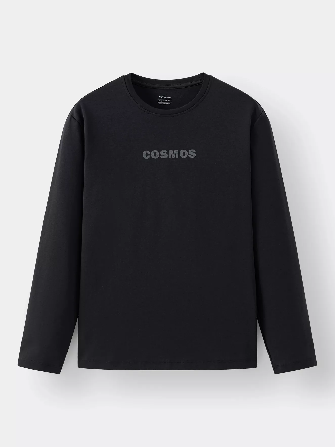 Áo Thun Nam Dài Tay 5S Fashion In Chữ Phom Slimfit ATH24029