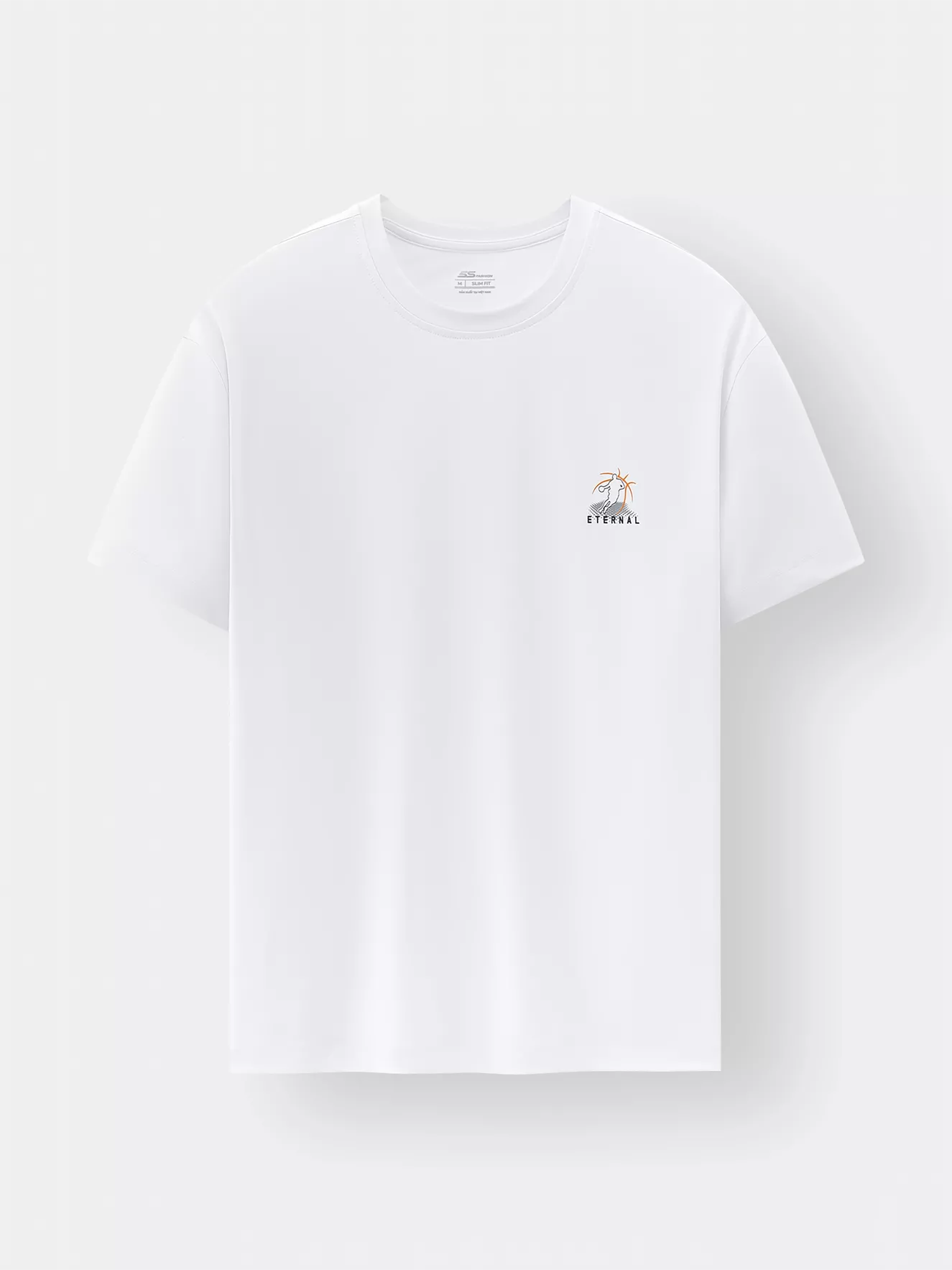 Áo Thun Nam 5S Fashion In Basic Phom Slimfit ATS25033