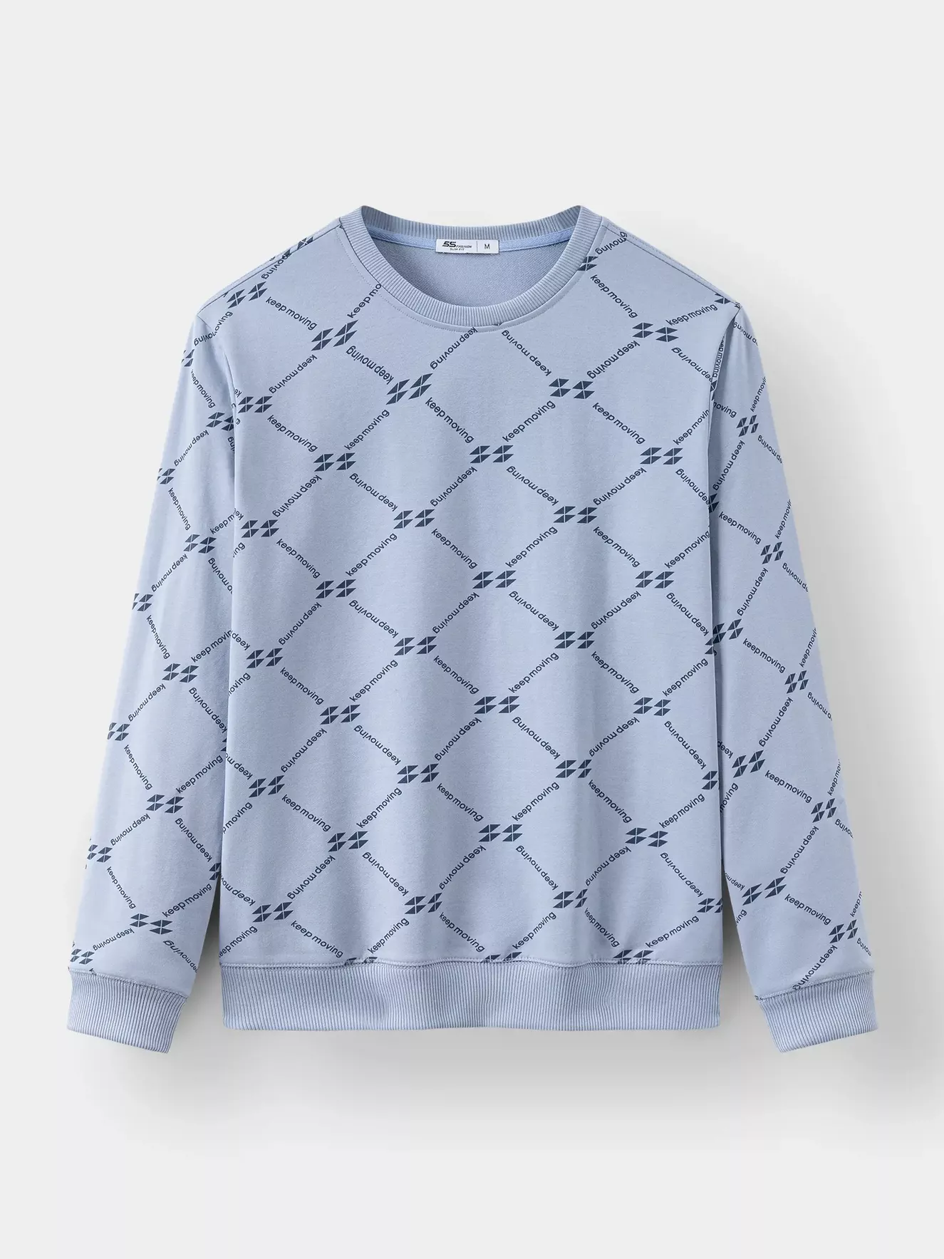 Áo Nỉ Cổ Tròn 5S Fashion In Tràn Slimfit ANO23020