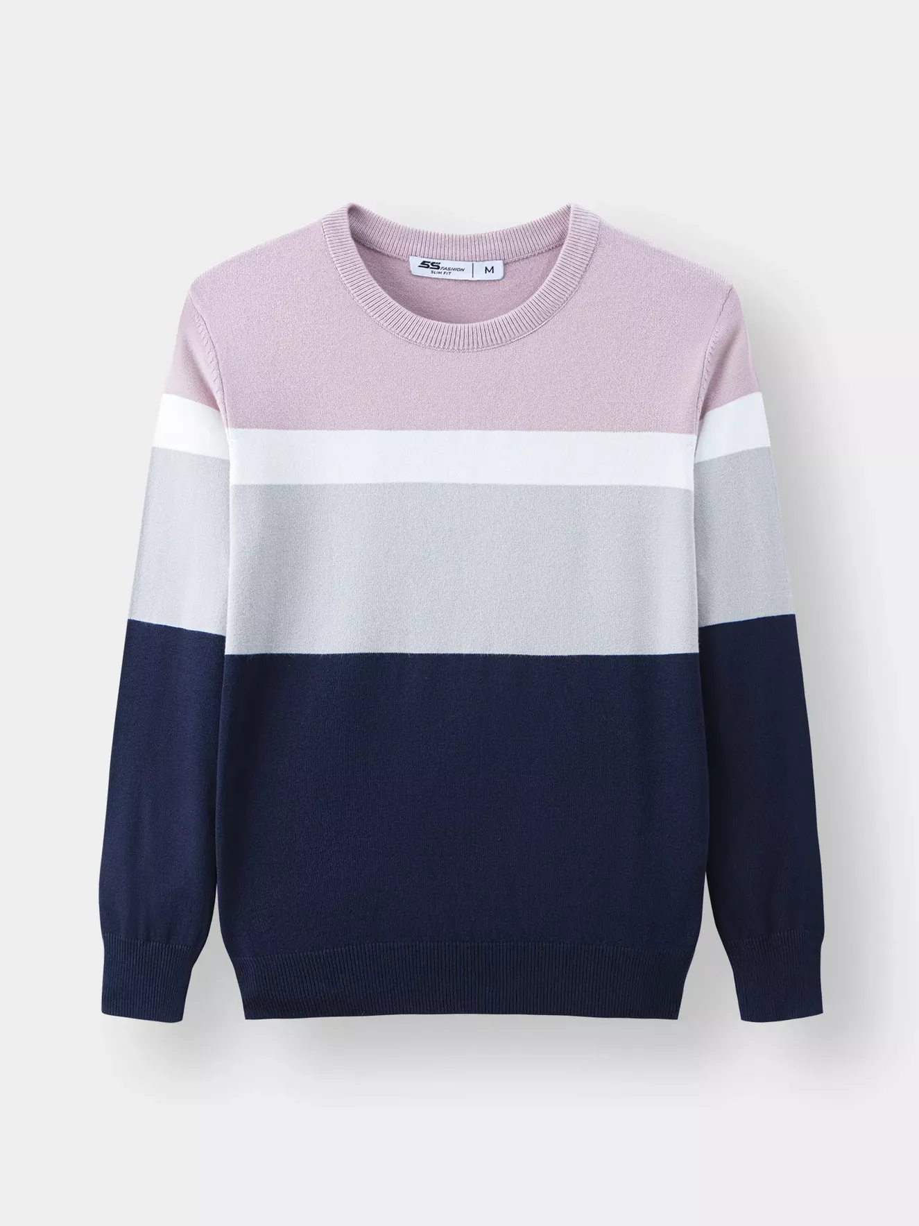 Áo len phối kẻ 5S Fashion ALO23002