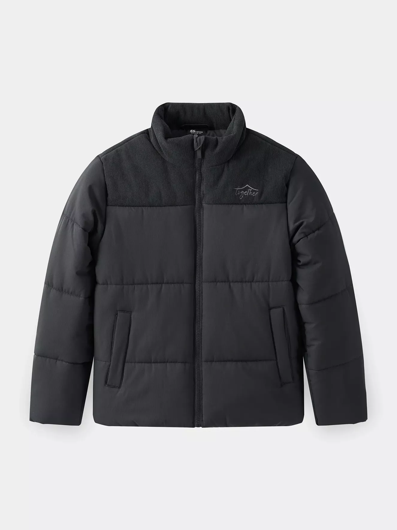 Áo Phao Cho Bé Can Phối Nhung Cổ Trụ 5S Fashion K0PHF25001