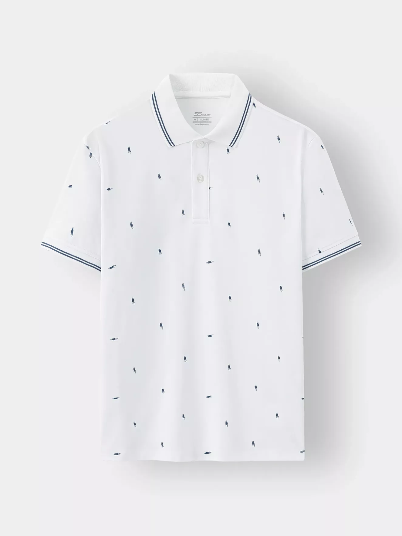 Áo Polo Nam 5S Fashion In Họa Tiết Slimfit APC24051