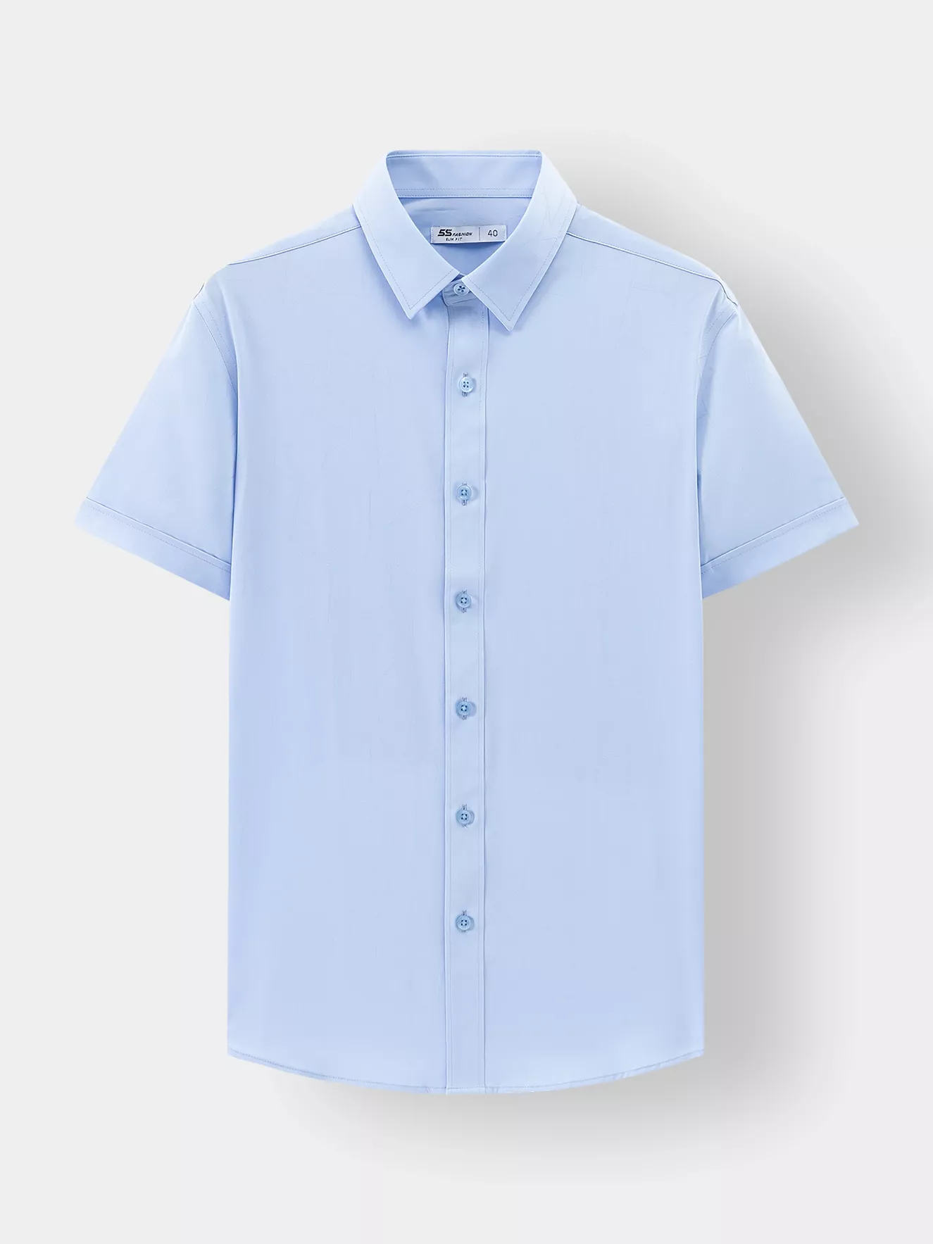 Áo Sơ Mi Nam Ngắn Tay 5S Fashion Họa Tiết Phom Slimfit ASC24046