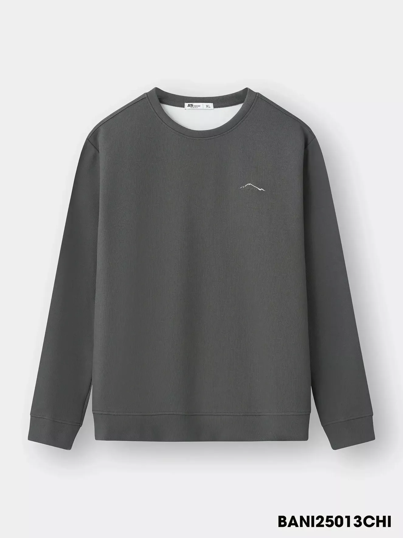 Áo Nỉ Nam S-WARM 5S Fashion Thêu Họa Tiết Phom Slimfit MBANI25013