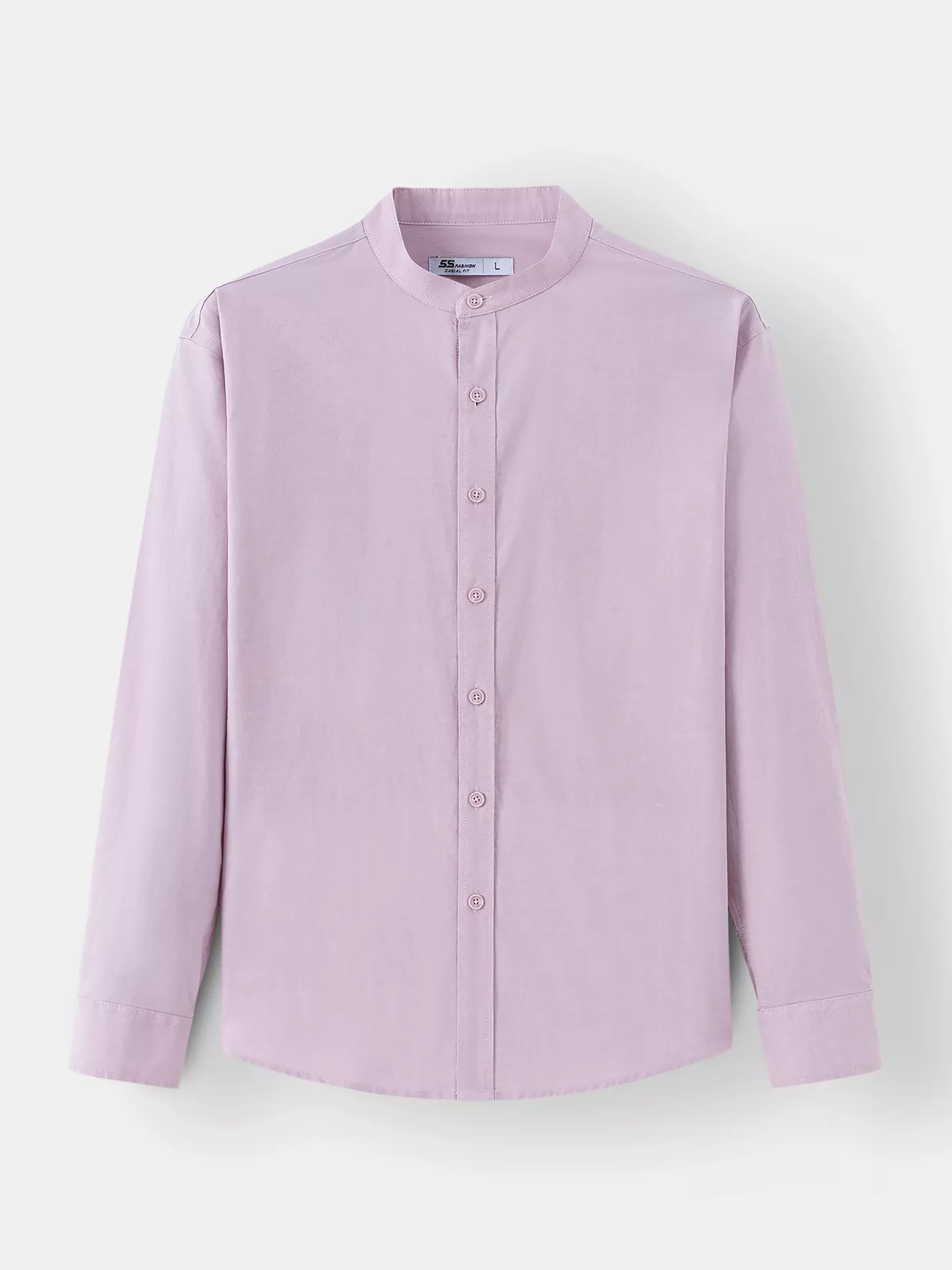 Áo Sơ Mi Nam Cổ Tàu Tay Dài 5S Fashion Cotton Phom Casual ASM24081