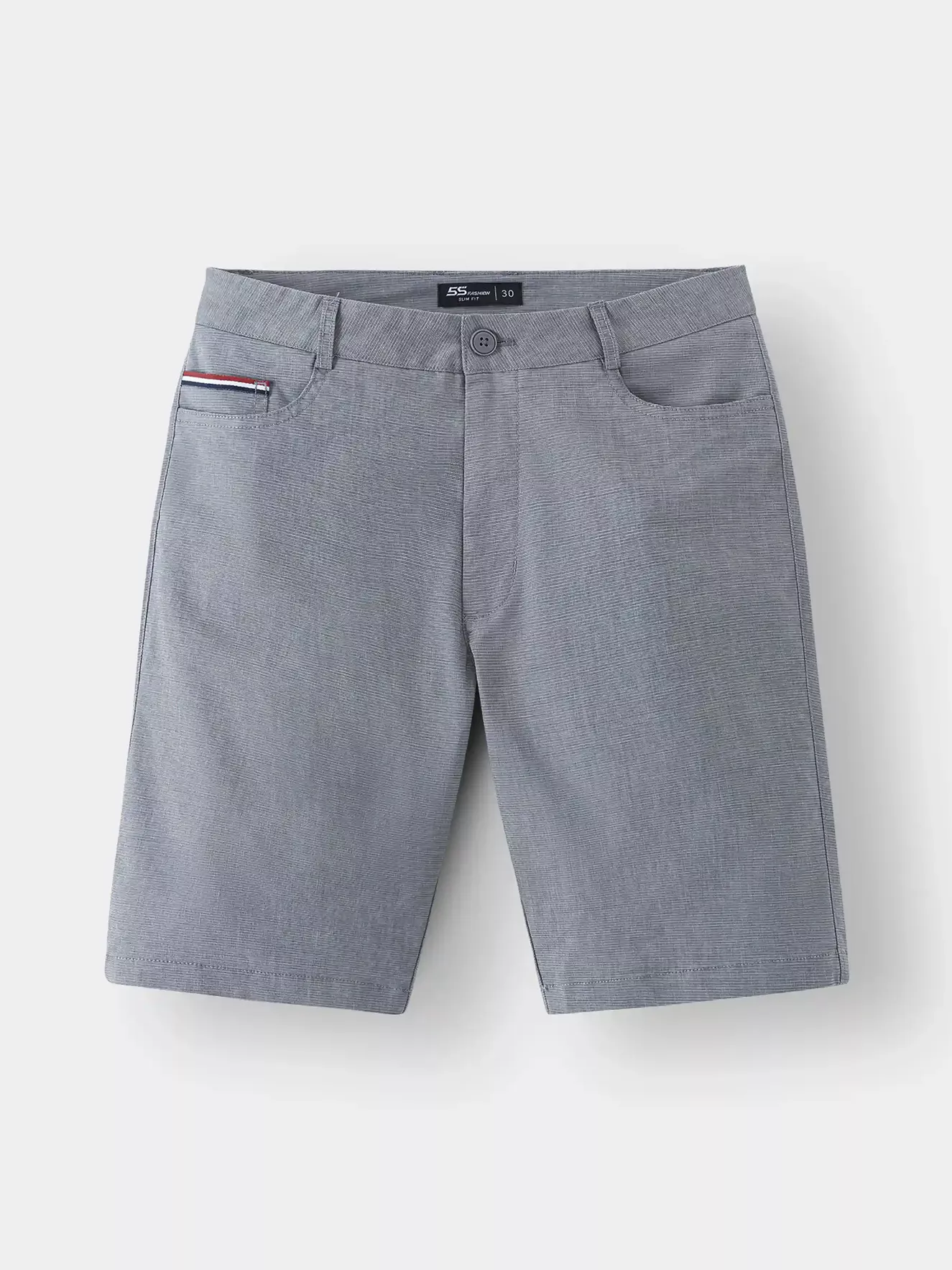 Quần Short Kaki Nam 5S Fashion Trơn Slimfit QSK24001