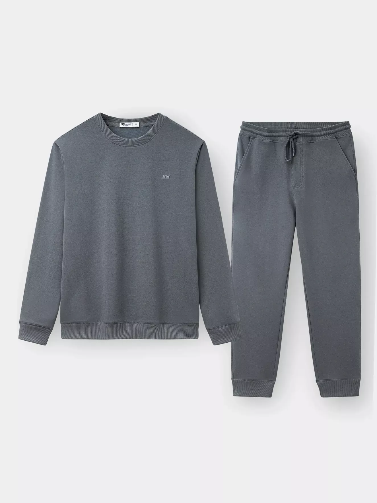 Bộ Nỉ Nam Dài Tay 5S Fashion Basic Phom Slimfit BNI23019