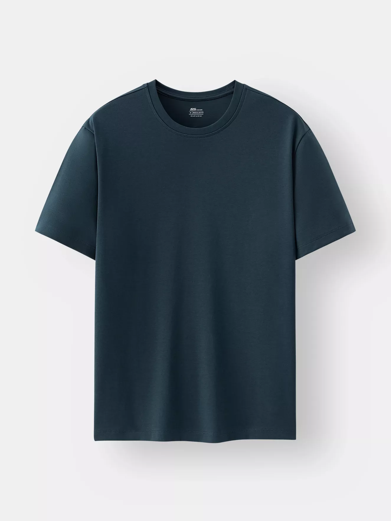 Áo Thun Nam Ngắn Tay 5S Fashion Trơn Regular ATS25059