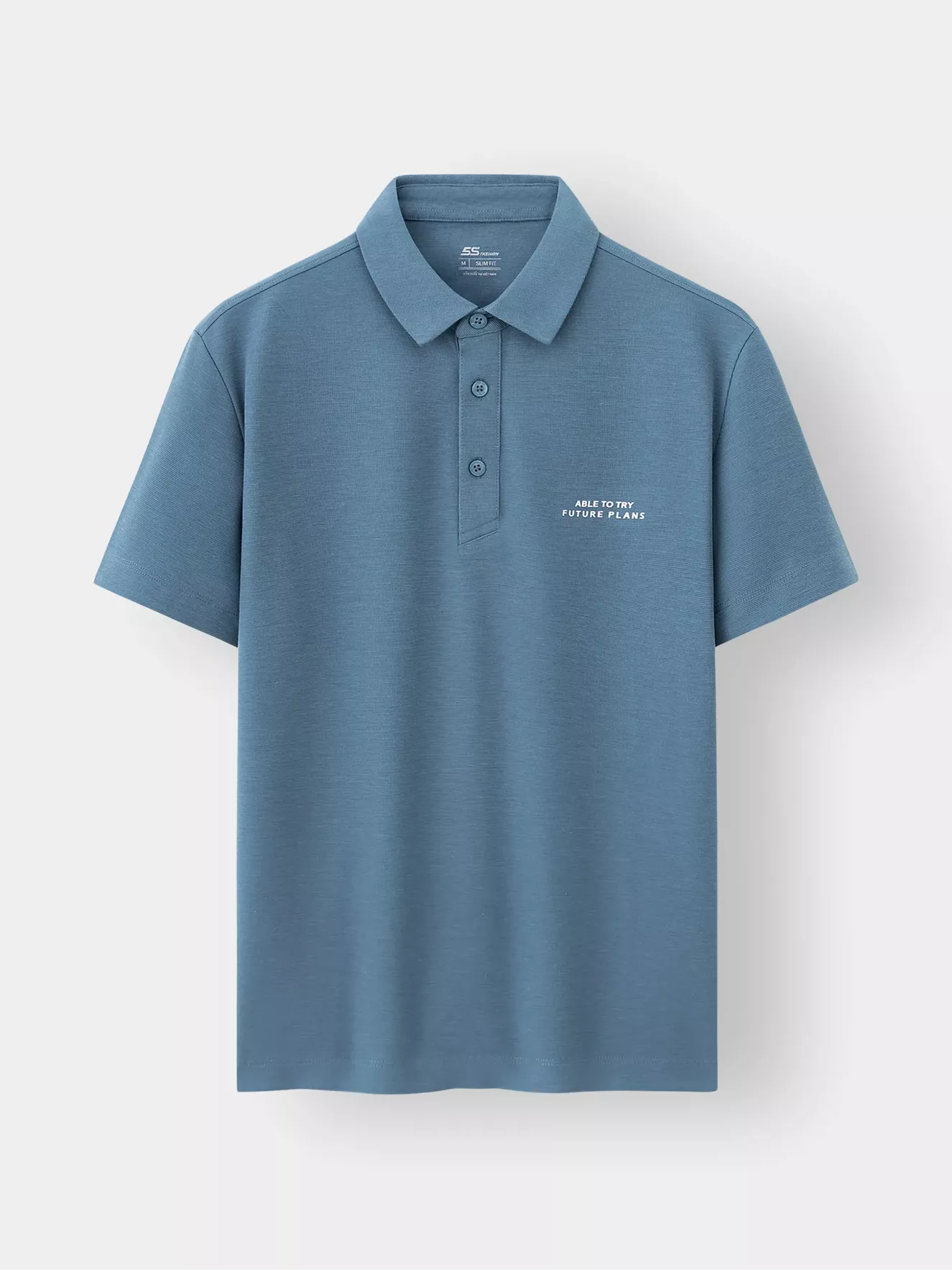 Áo Polo Nam 5S Fashion Hiệu Ứng In Chữ Slimfit APC25012